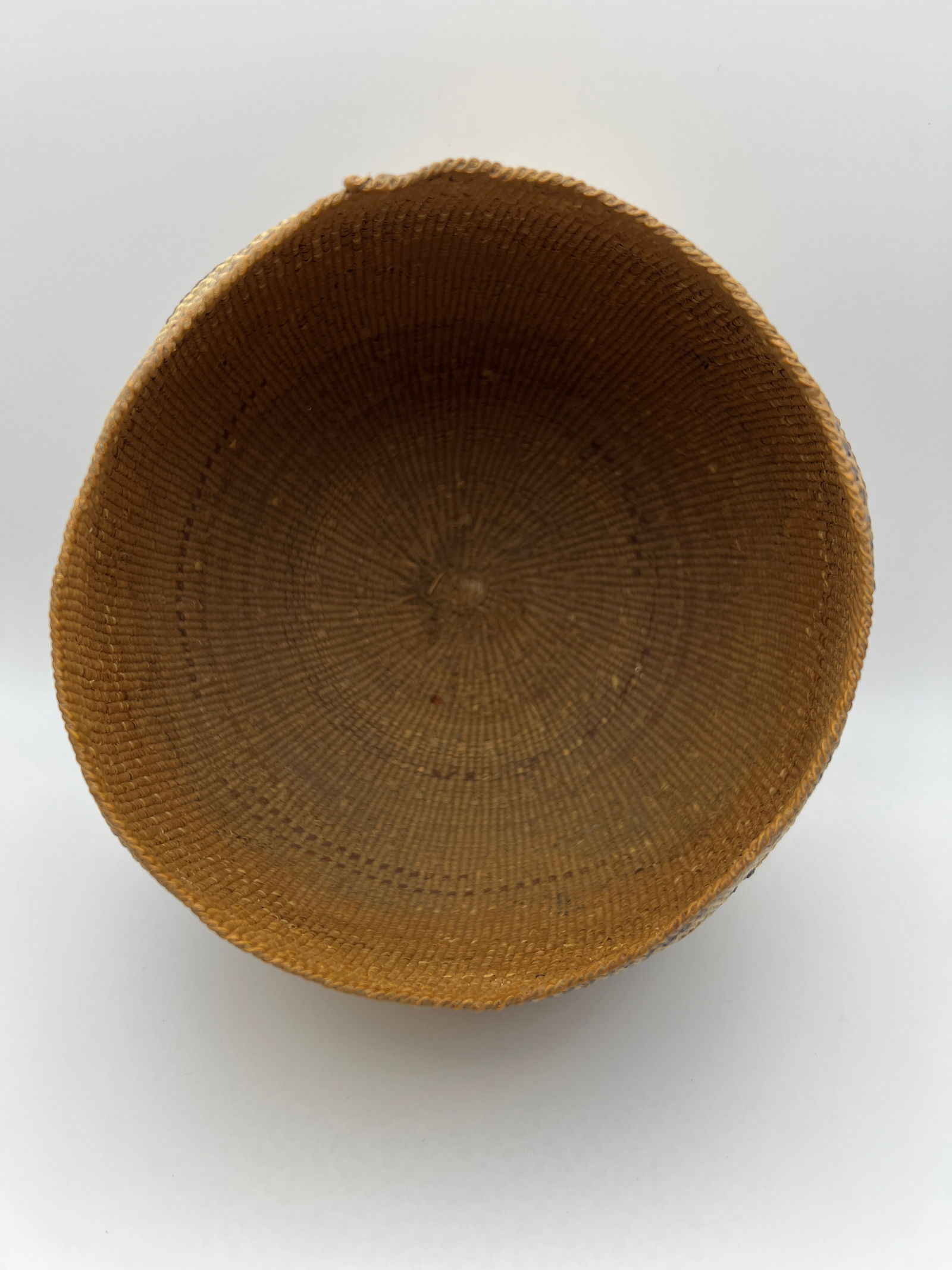 Antique Native American Basket Hupa or Pit River Afrohemian Decor - 6