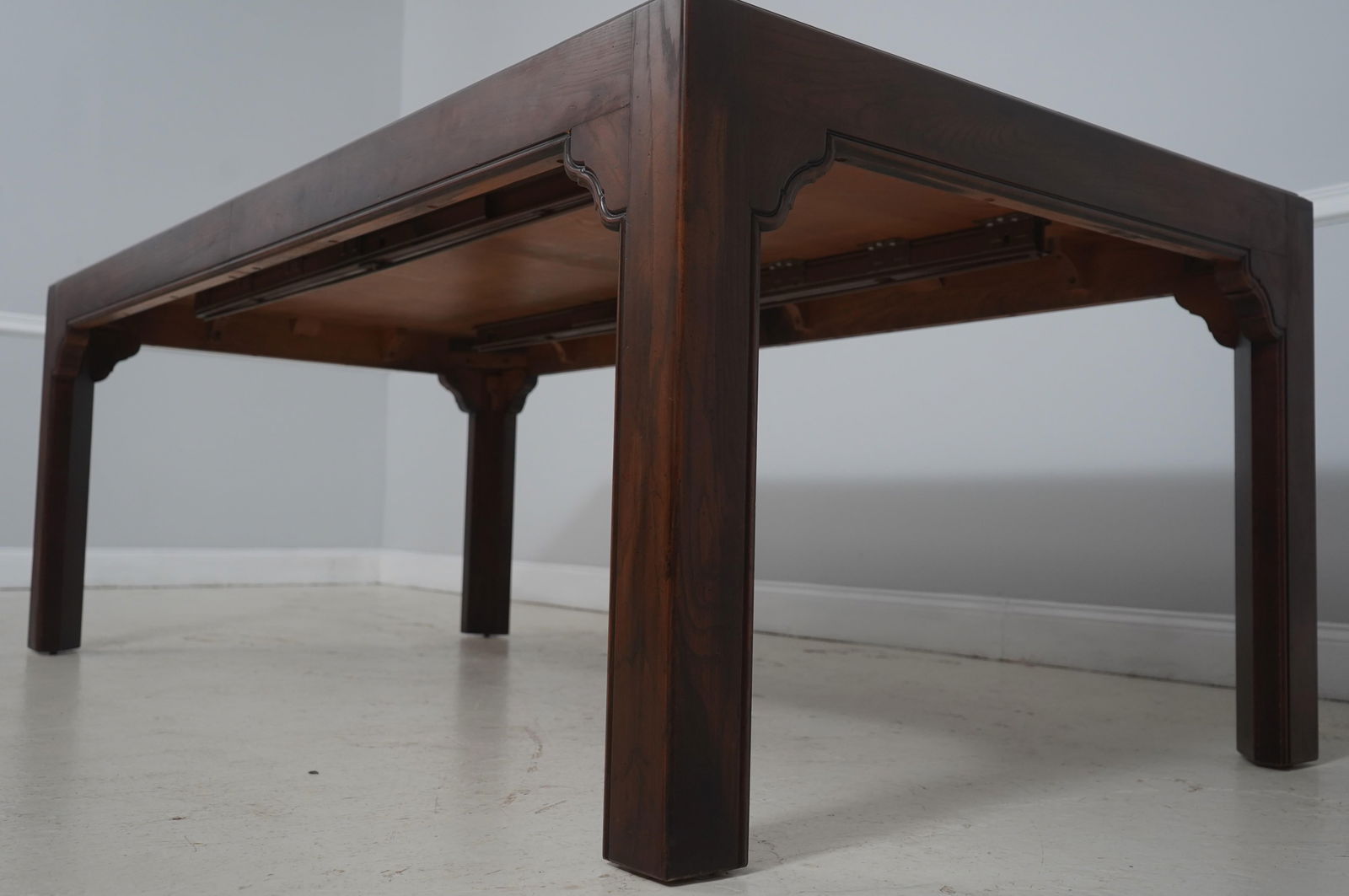 Baker Oak Dining Table With Two Leaves - 7