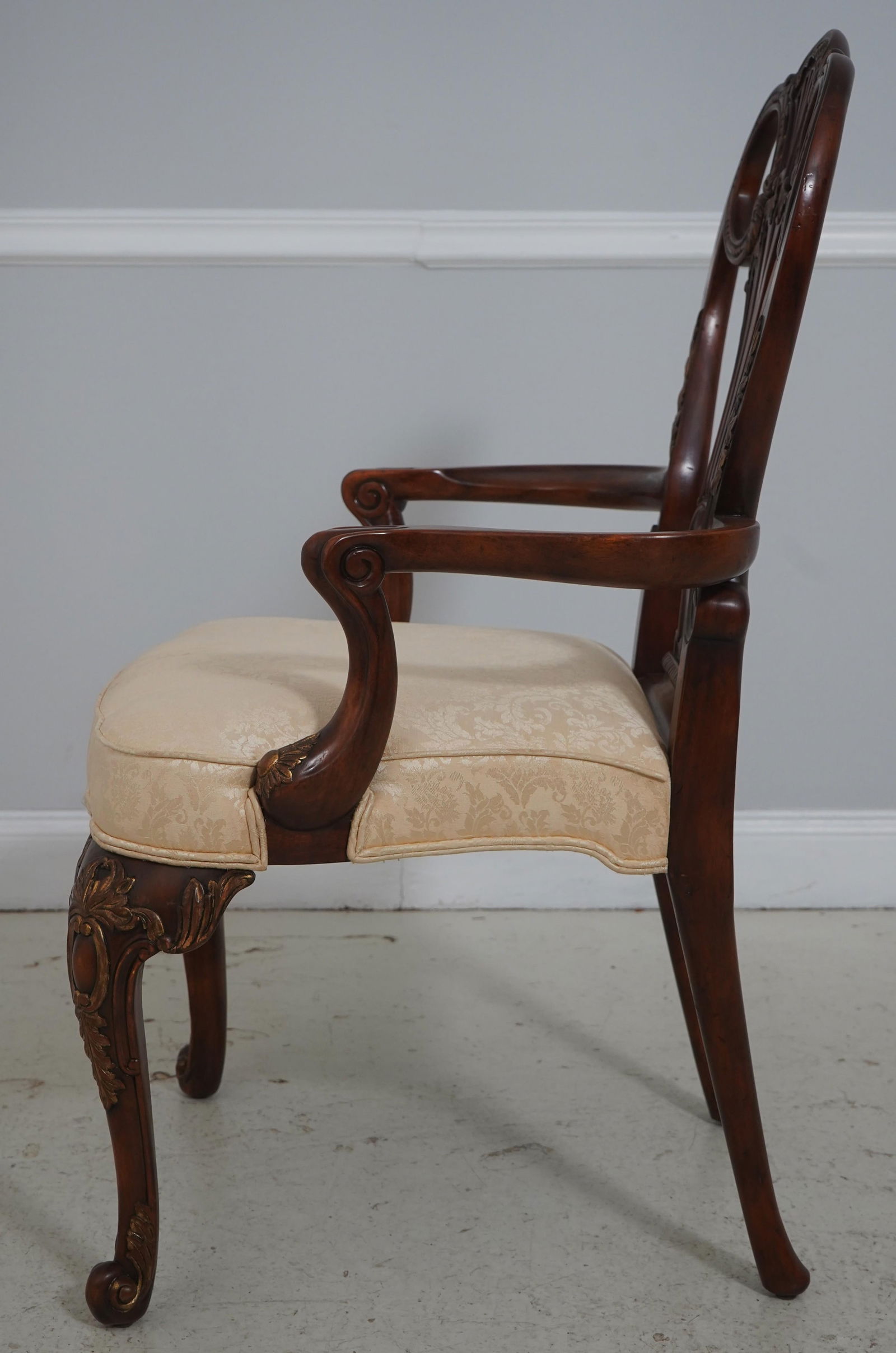 Set of 10 Theodore Alexander Mahogany Georgian Style Dining Chairs - 3