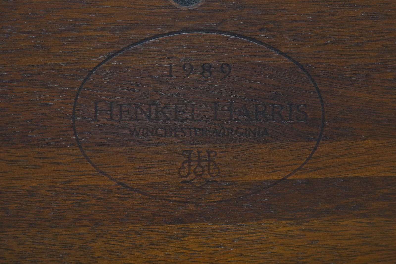 Henkel Harris Mahogany Round Pedestal Side Table Candle Stand - 14