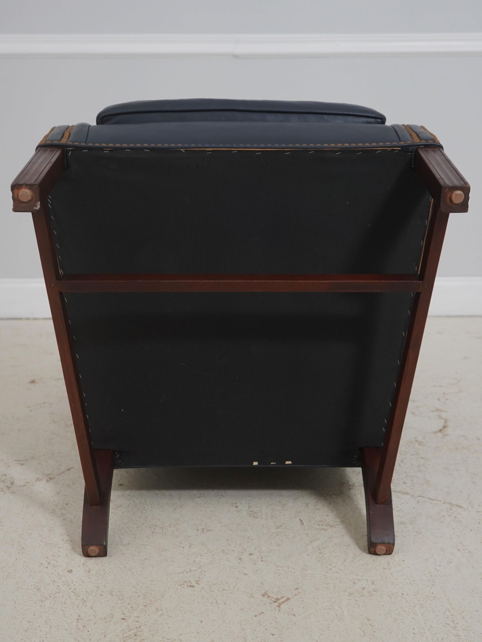 Hancock and Moore Chippendale Style Leather Wingback Chair - 17