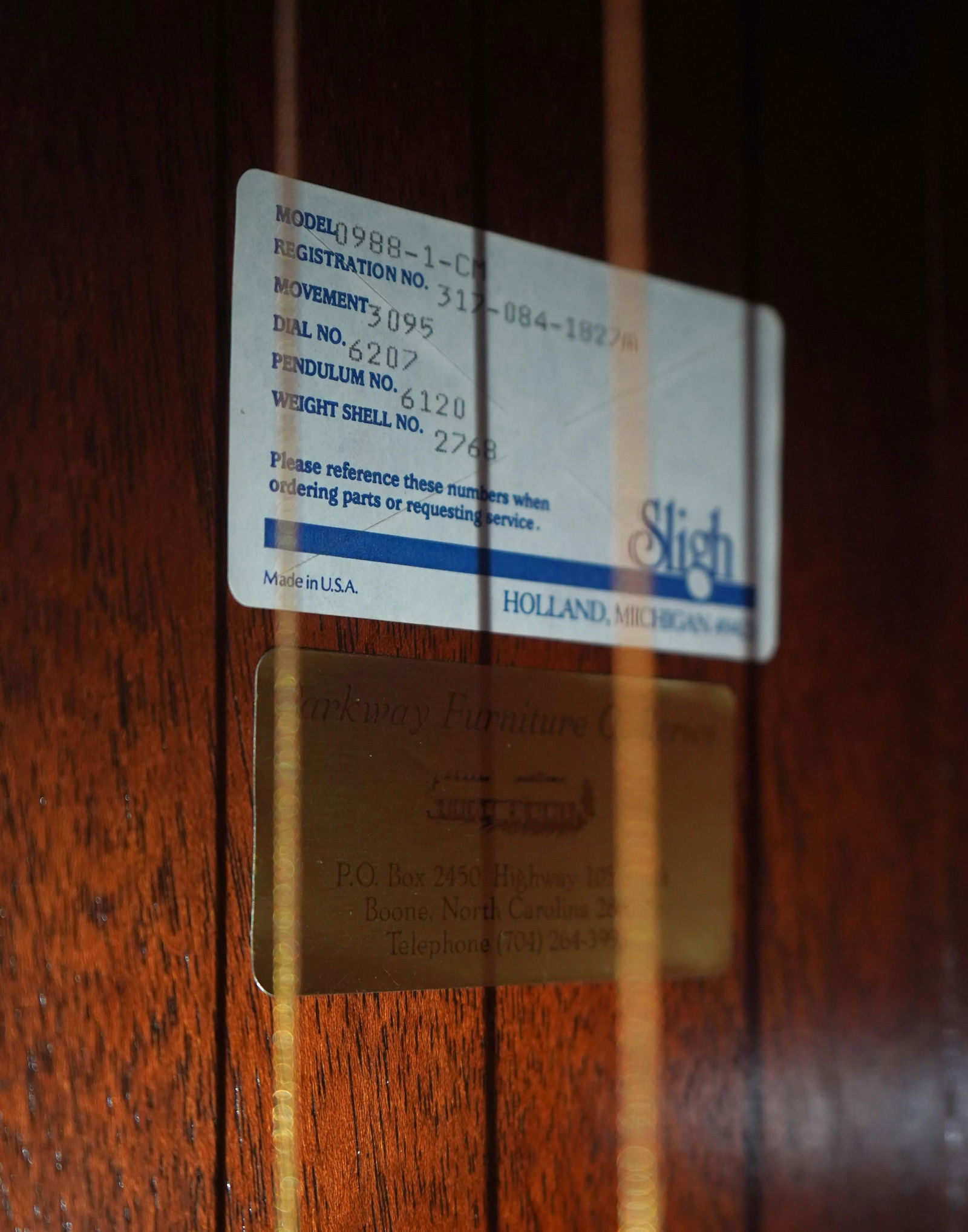 Seth Thomas Willard Mahogany Tall Case Grandfather Clock - 18