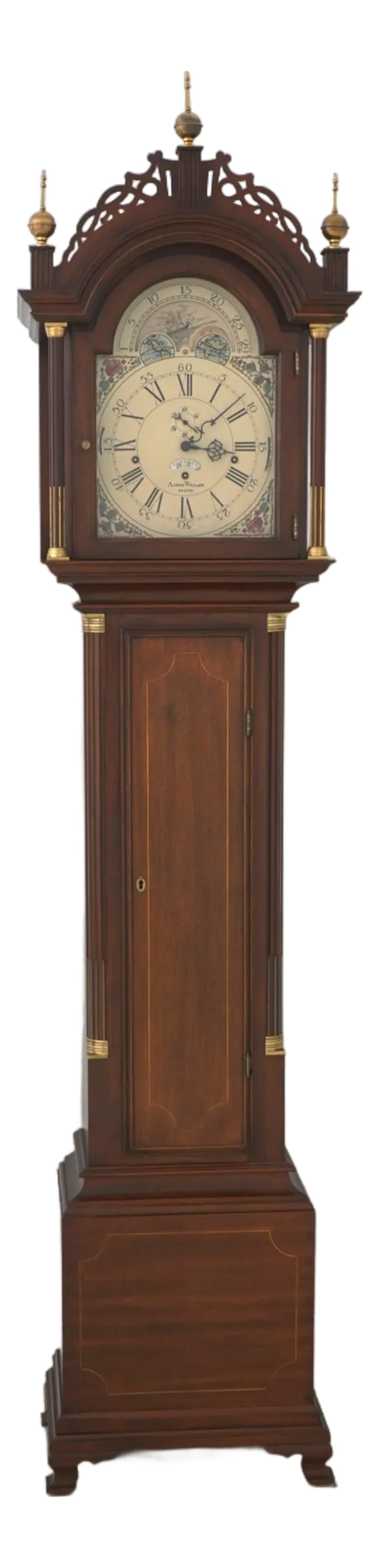 Seth Thomas Willard Mahogany Tall Case Grandfather Clock (1 of 18)