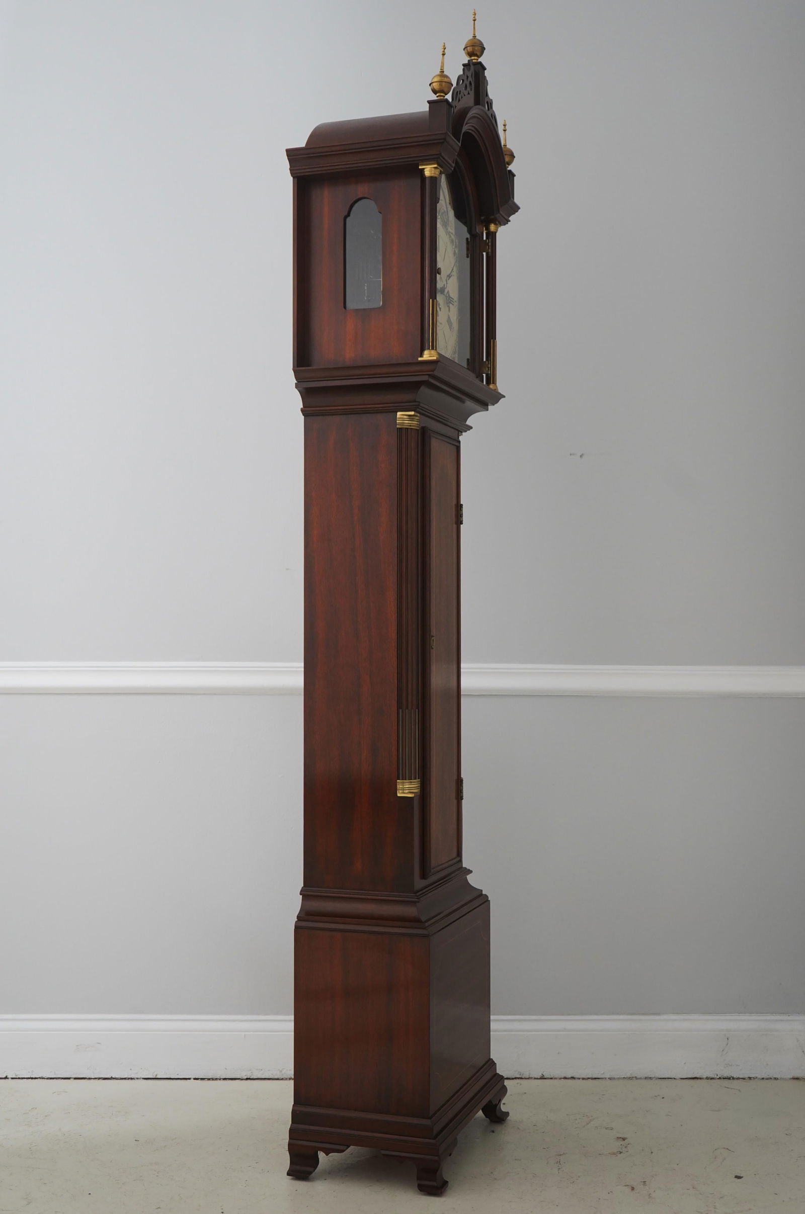Seth Thomas Willard Mahogany Tall Case Grandfather Clock - 2