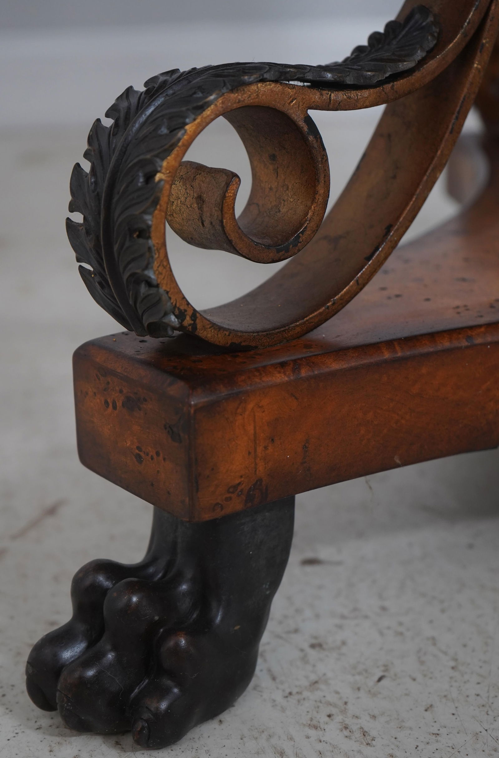 Theodore Alexander Round Iron and Burl Walnut Drum Table - 14