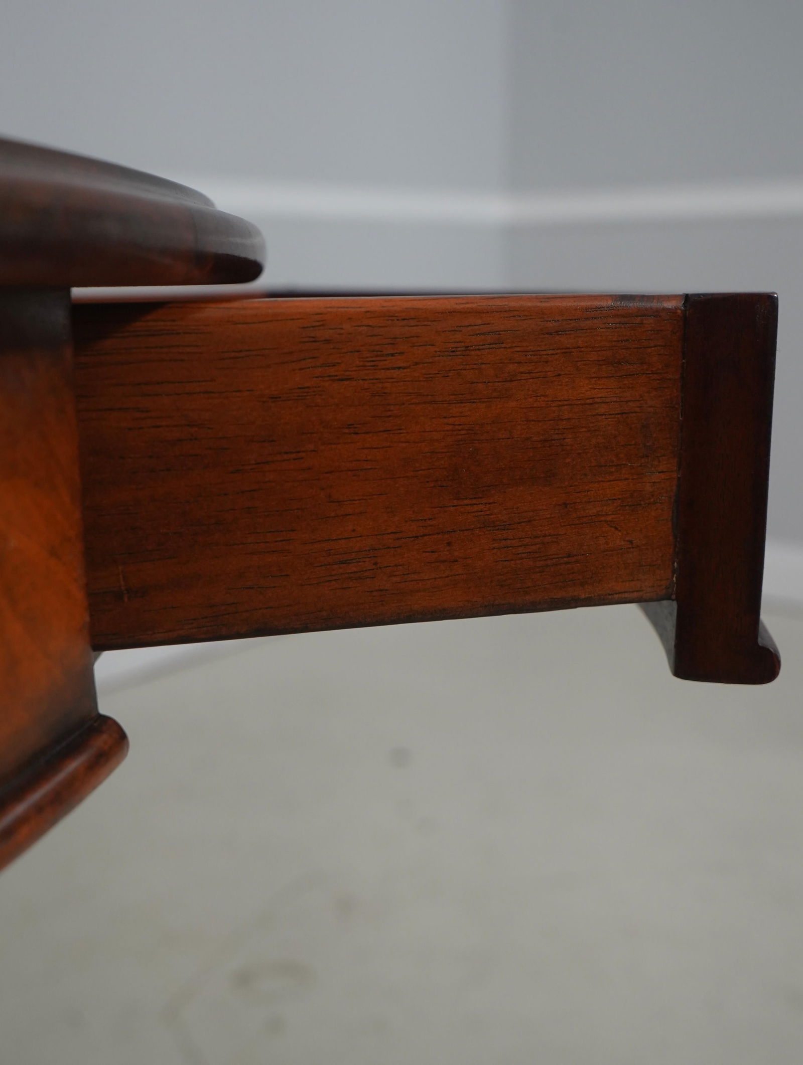 Theodore Alexander Round Iron and Burl Walnut Drum Table - 5