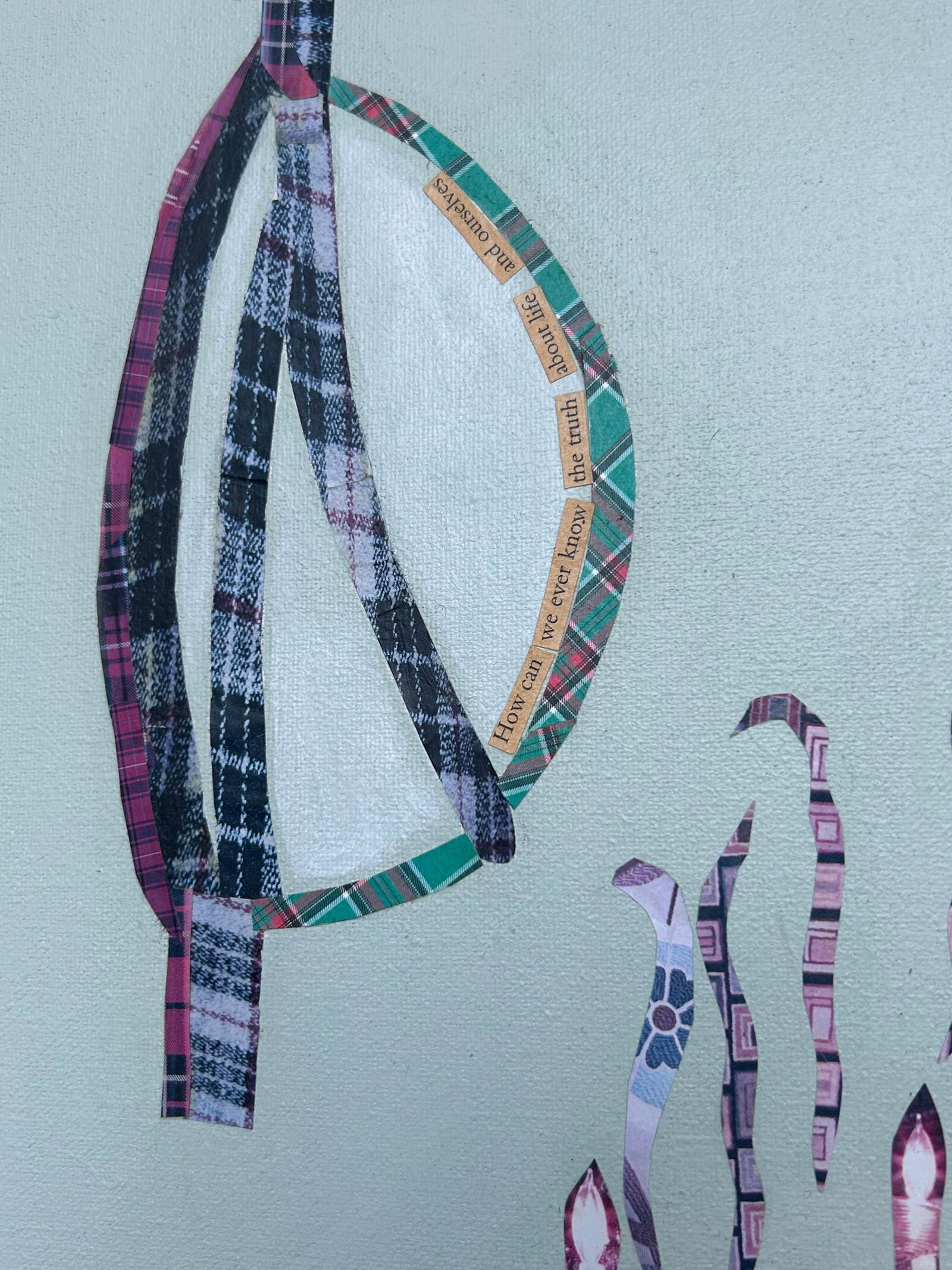 Very Large Intricate Collage Titled Diving Deep - 13