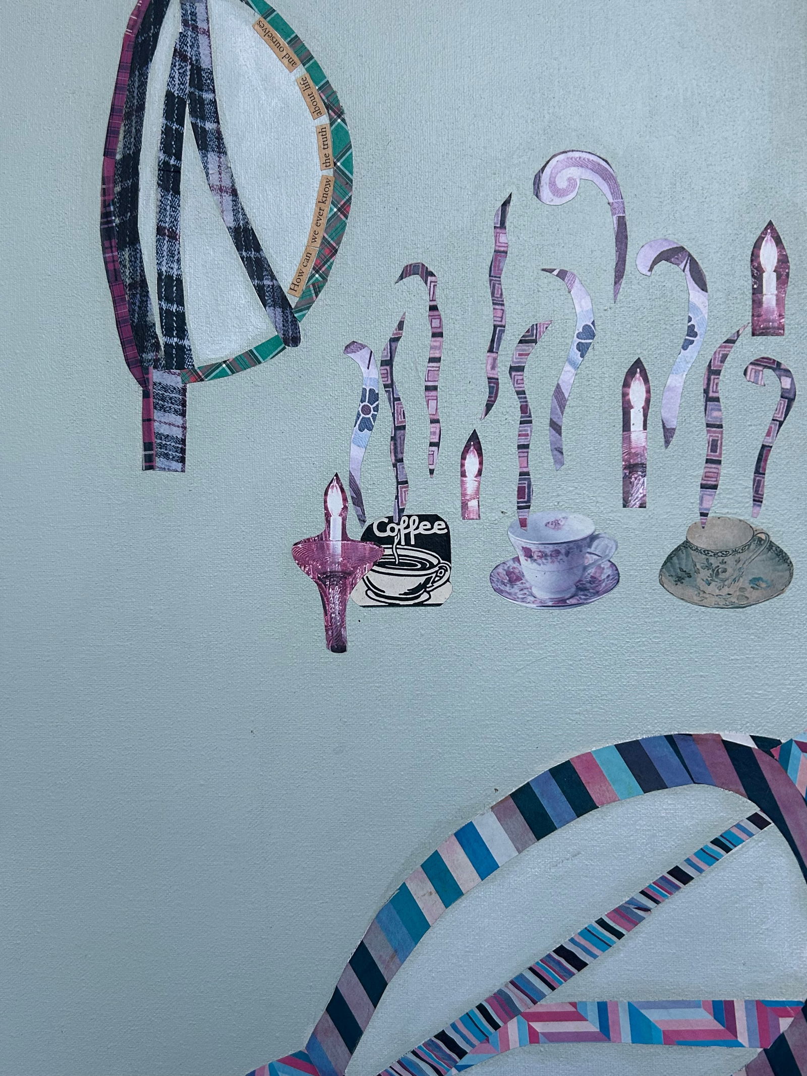 Very Large Intricate Collage Titled Diving Deep - 16