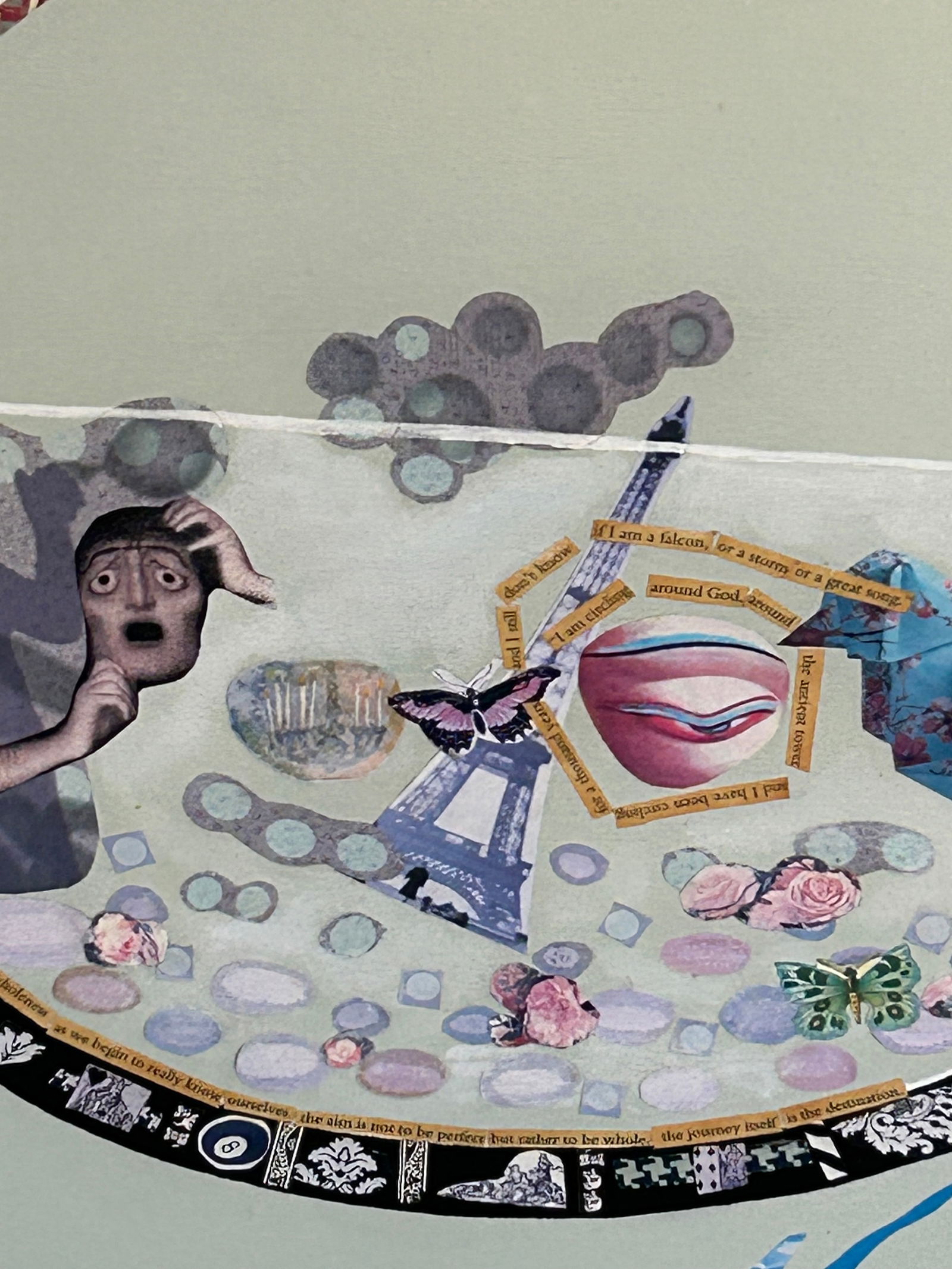 Very Large Intricate Collage Titled Diving Deep - 6