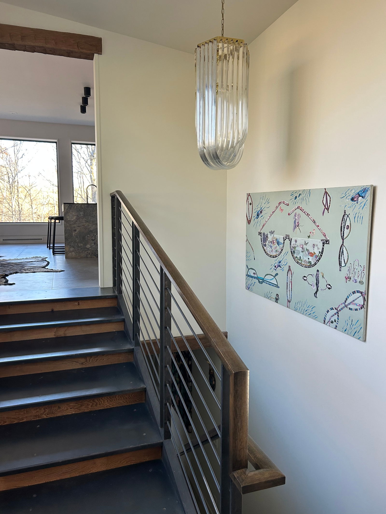 Very Large Intricate Collage Titled Diving Deep - 8