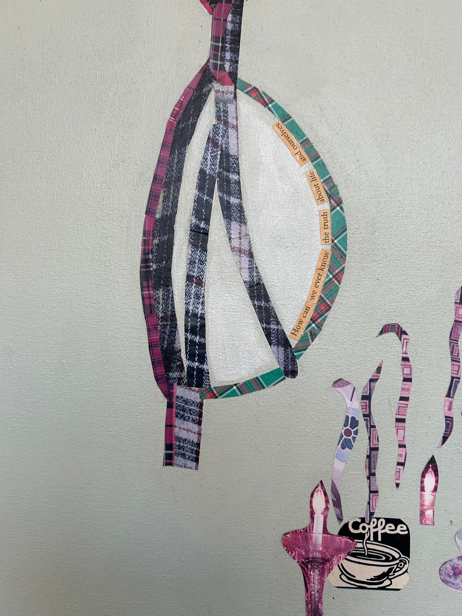 Very Large Intricate Collage Titled Diving Deep - 9