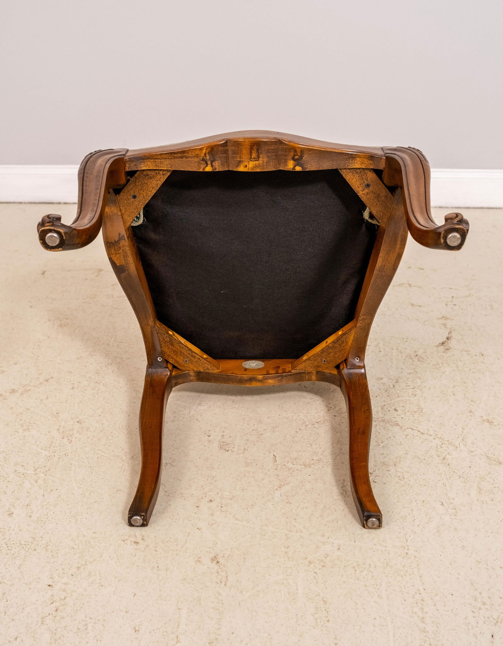 Set of 8 Baker Louis XV Walnut Cane Back Dining Chairs - 17