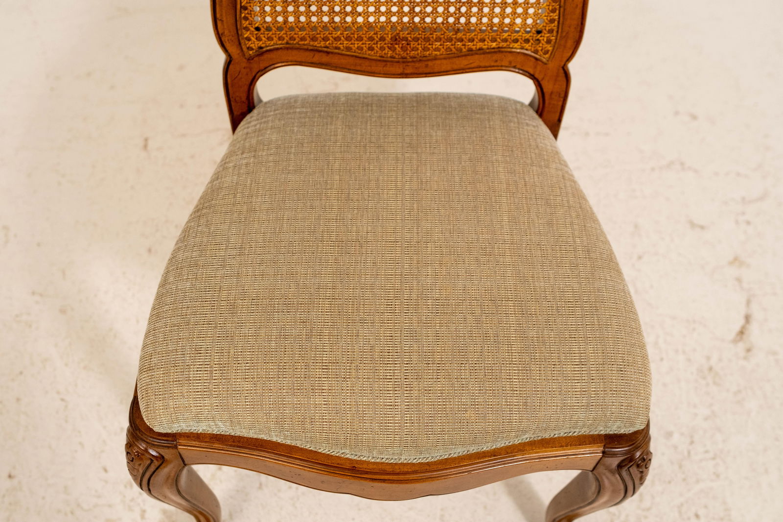 Set of 8 Baker Louis XV Walnut Cane Back Dining Chairs - 9