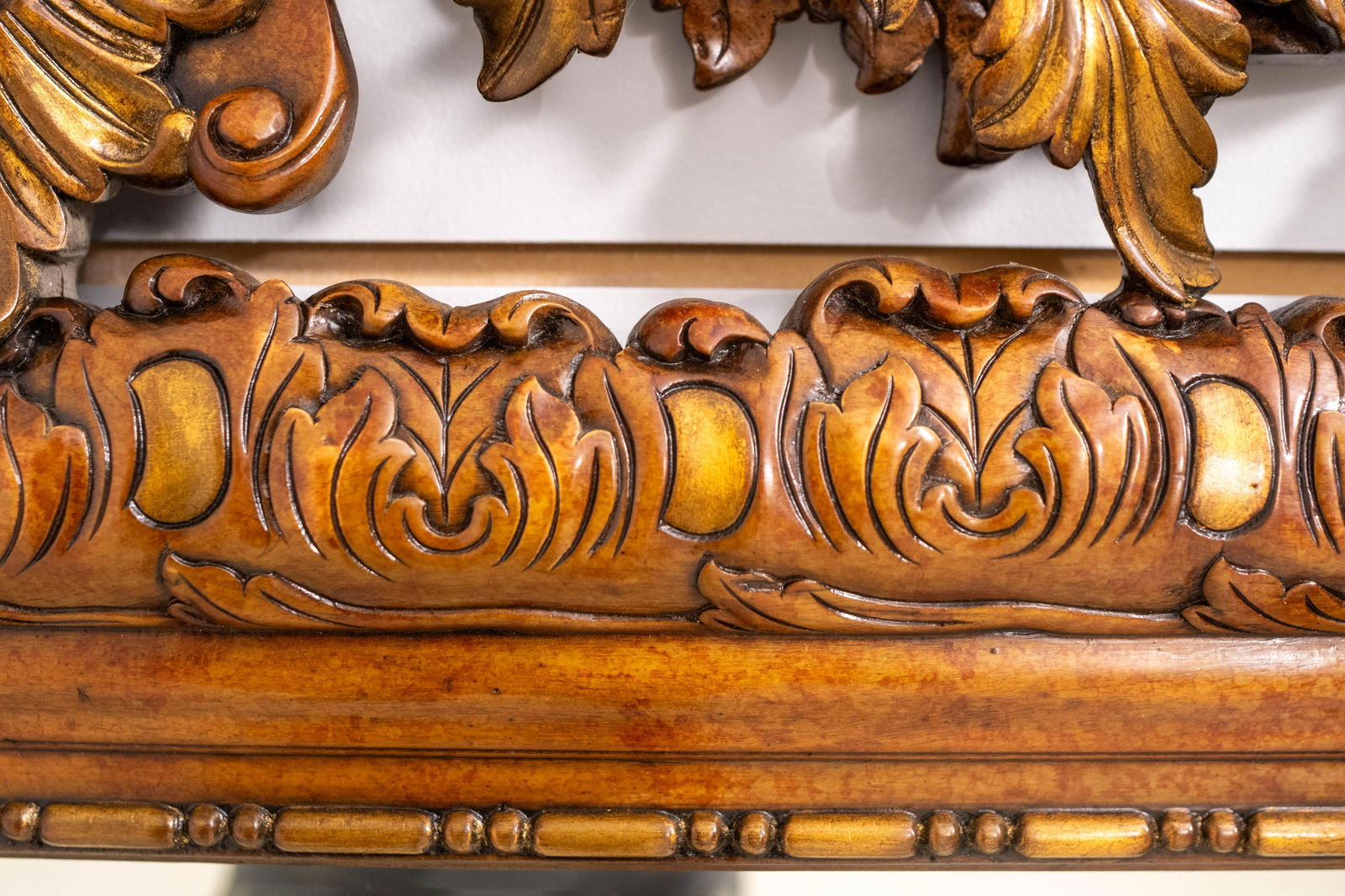 Theodore Alexander 19th C. Style Gilt Carved Wood Hanging Mirror - 7