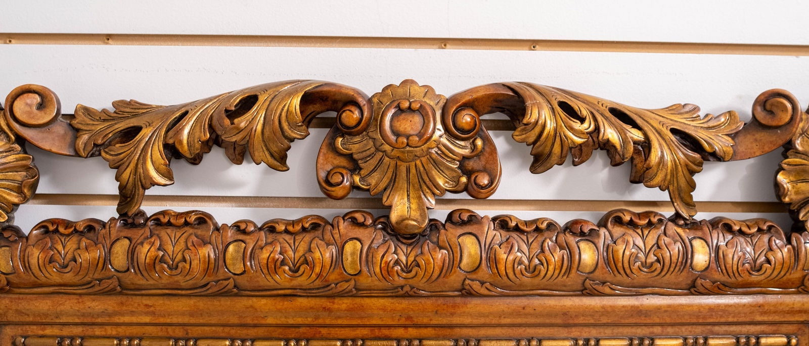 Theodore Alexander 19th C. Style Gilt Carved Wood Hanging Mirror - 8