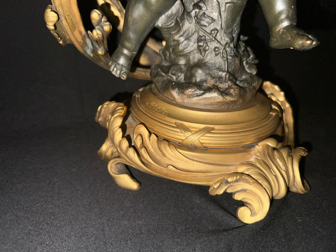 Circa 1880 Rozet Louis XV Gilt Bronze Candelabras, Pair - 13