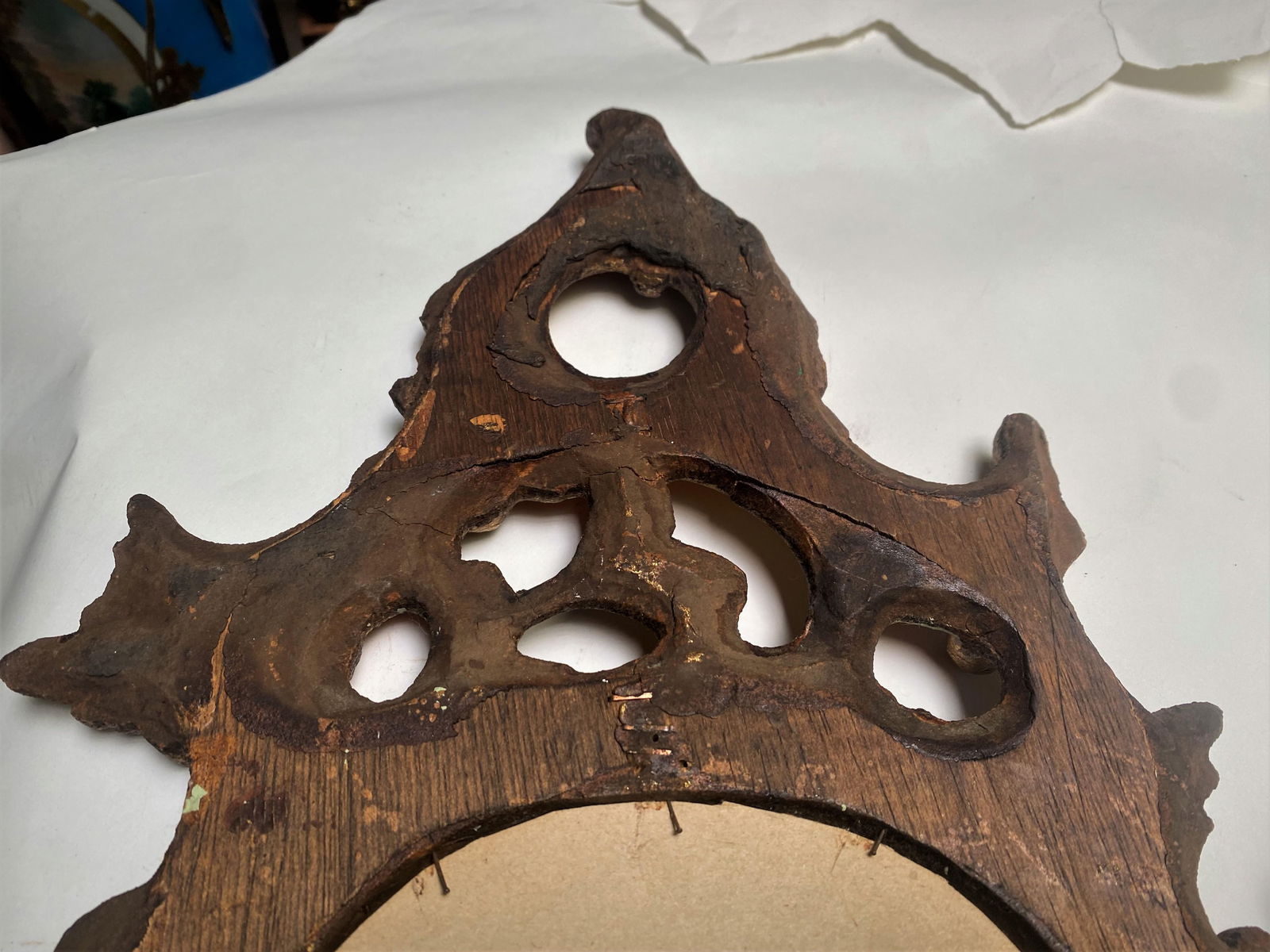 19th Century Rococo Italian Venetian Orange Gold Gilt Carved Wood Mirror - 9