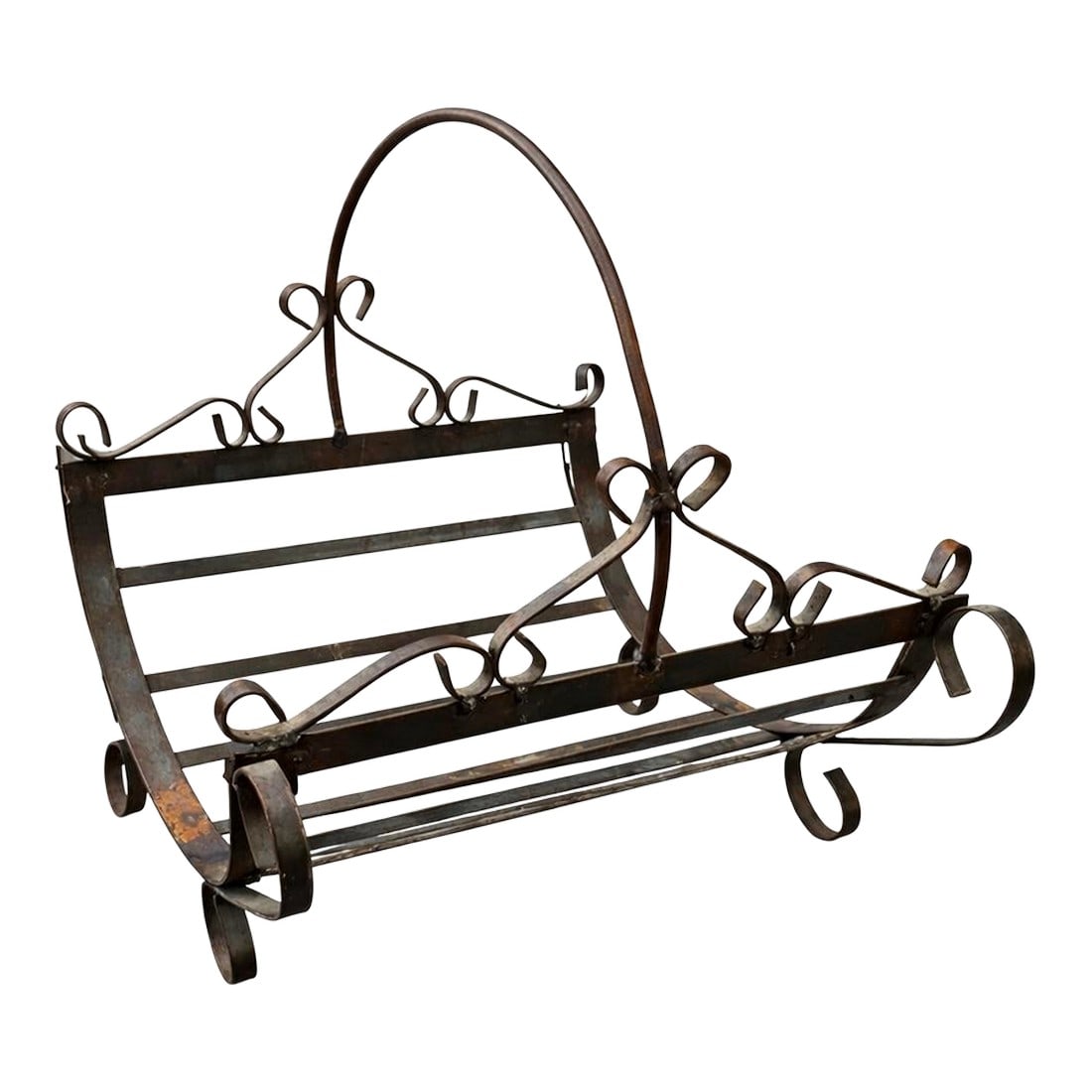 1930s Wrought Iron Magazine Rack / Magazine Holder (1 of 3)