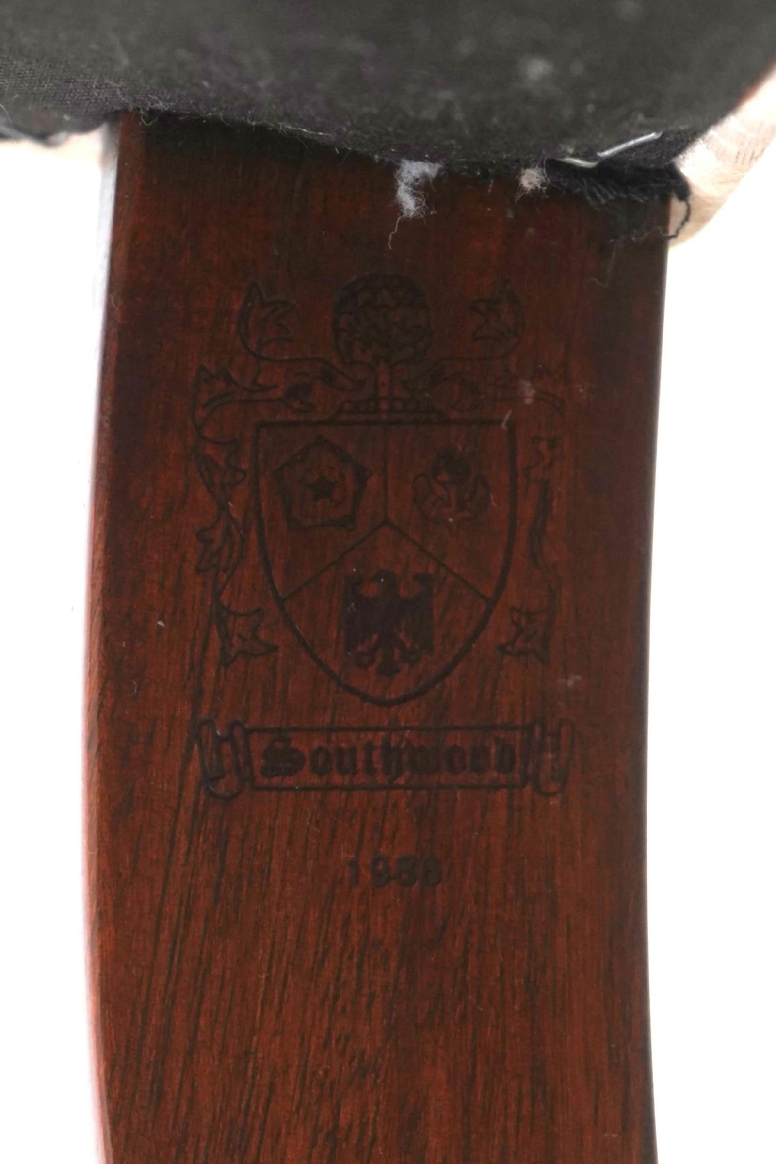 Southwood Clawfoot Mahogany Damask Wing Chair - 17