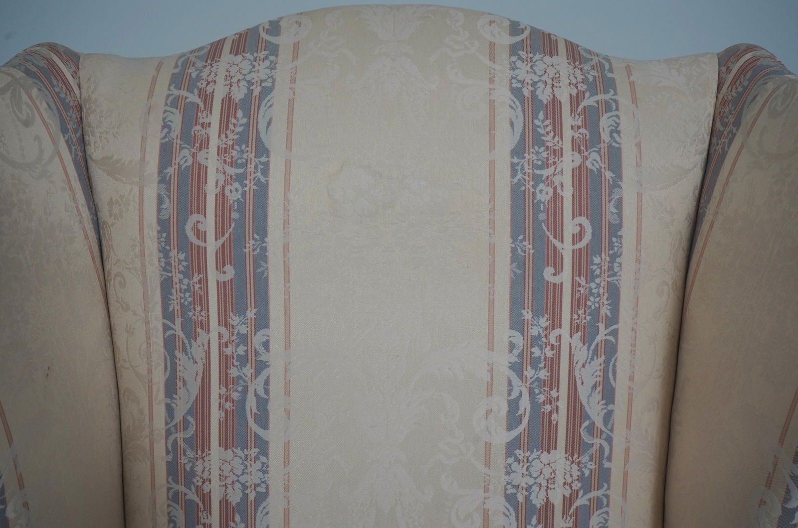 Southwood Clawfoot Mahogany Damask Wing Chair - 5
