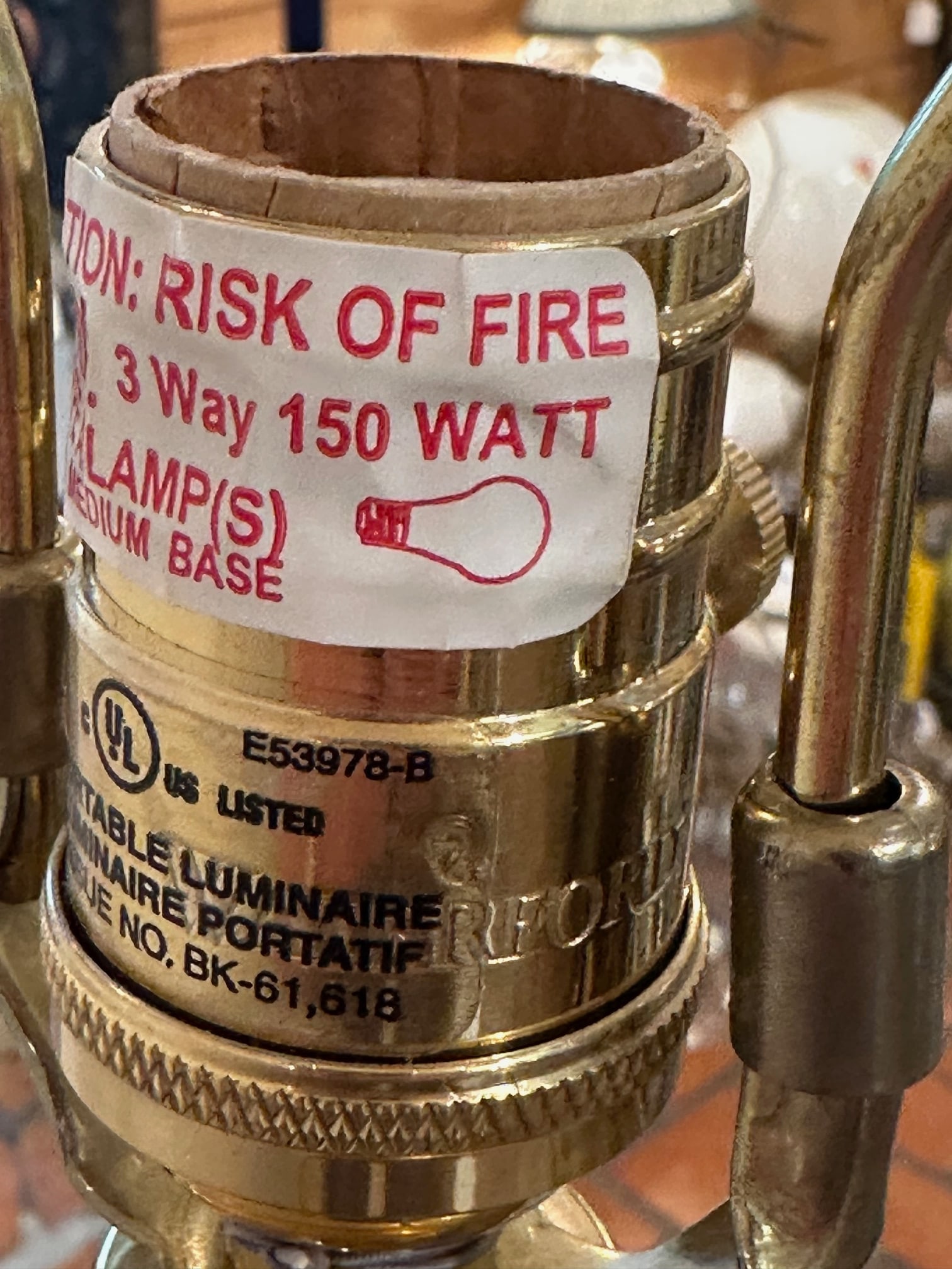 Waterford Crystal Floor Lamp With Brass Details - 6