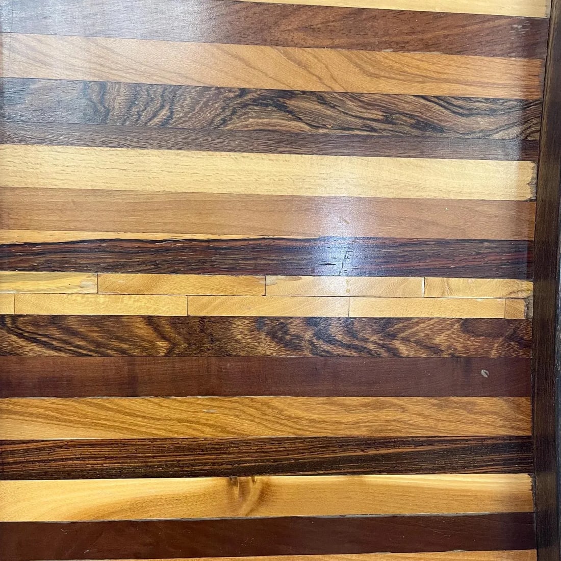 Mid-Century Modern Don Shoemaker Service Tray Tapered Exotic Wood - 6