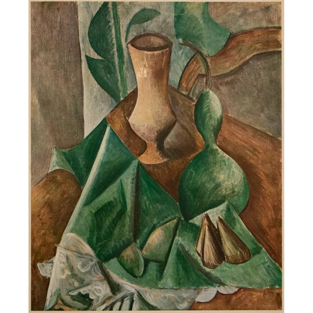 1960s After Pablo Picasso Cubist Still Life, Vintage Full-Color Print - 2