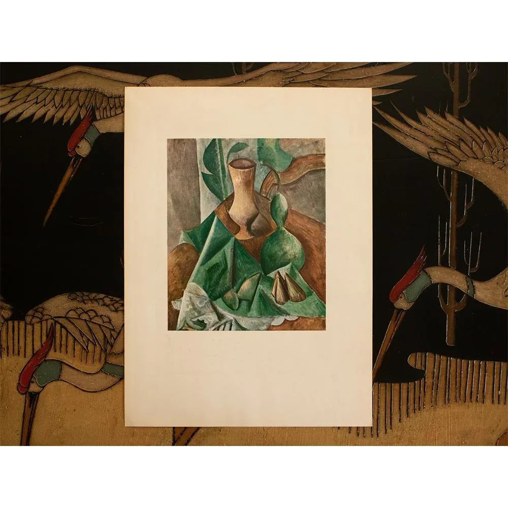1960s After Pablo Picasso Cubist Still Life, Vintage Full-Color Print - 4
