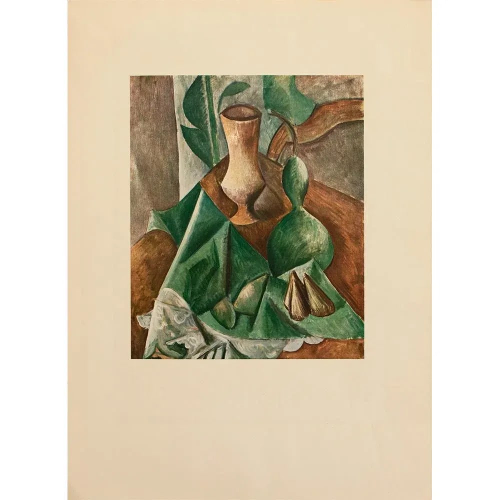 1960s After Pablo Picasso Cubist Still Life, Vintage Full-Color Print - 5
