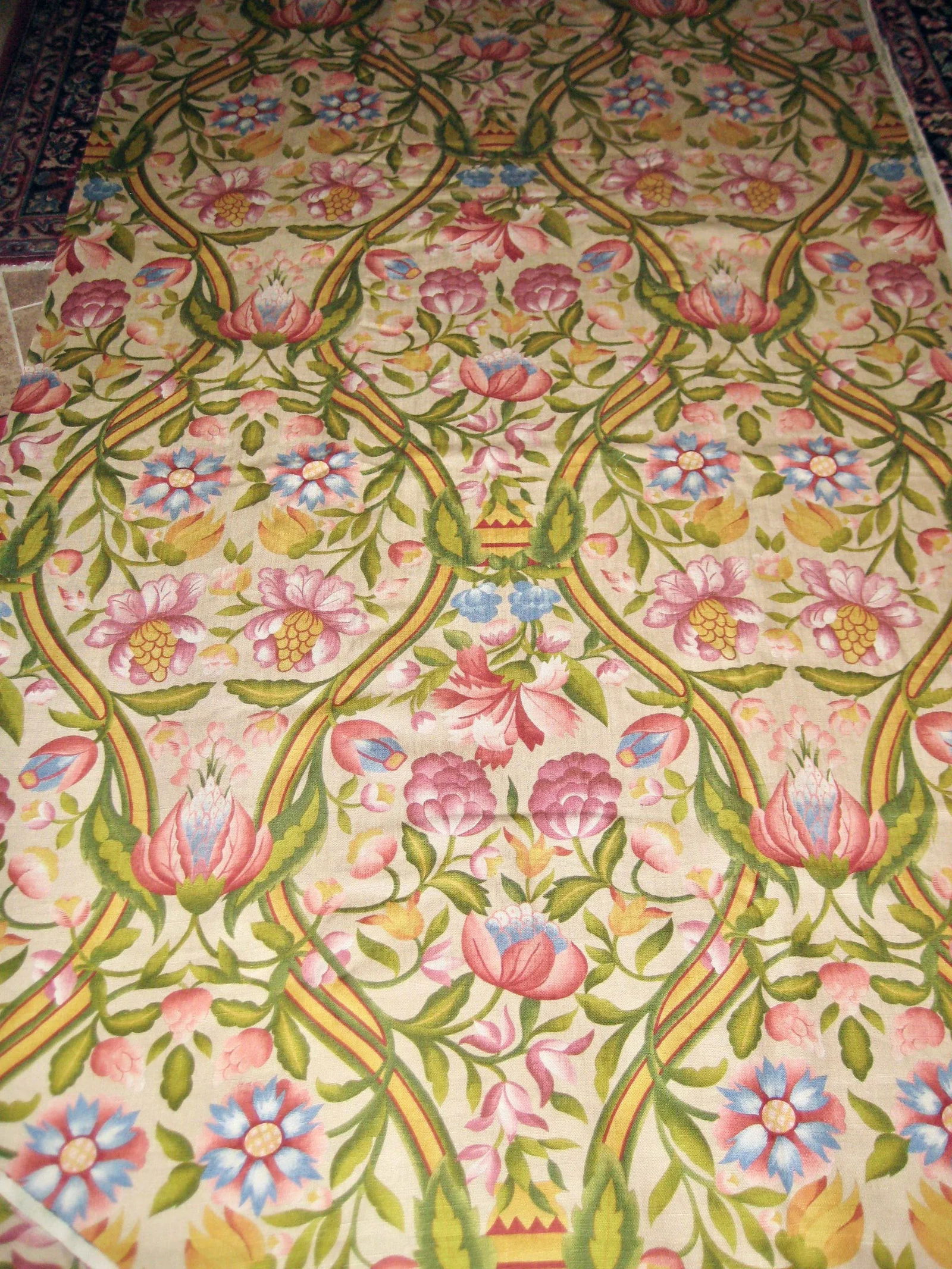 Italian Floral Baroque Rubelli Fabric Textile- 10 Yards - 5
