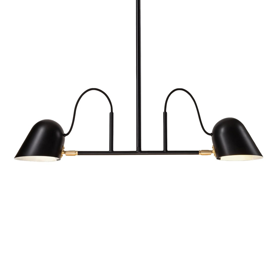 Streck' 2-Armed Ceiling Light by Joel Karlsson for Ã–rsjö in Black (1 of 9)