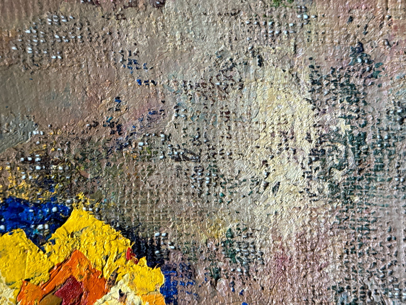 Oil painting with frame in the botanical garden K. Leonid - 8