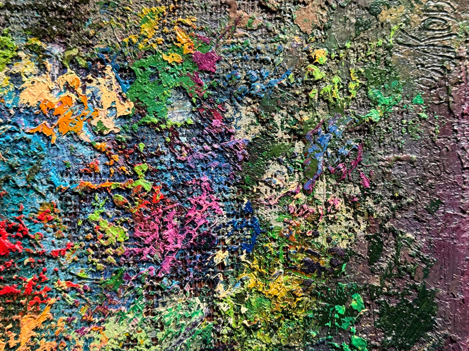 Oil painting with frame flowers K. Leonid - 4