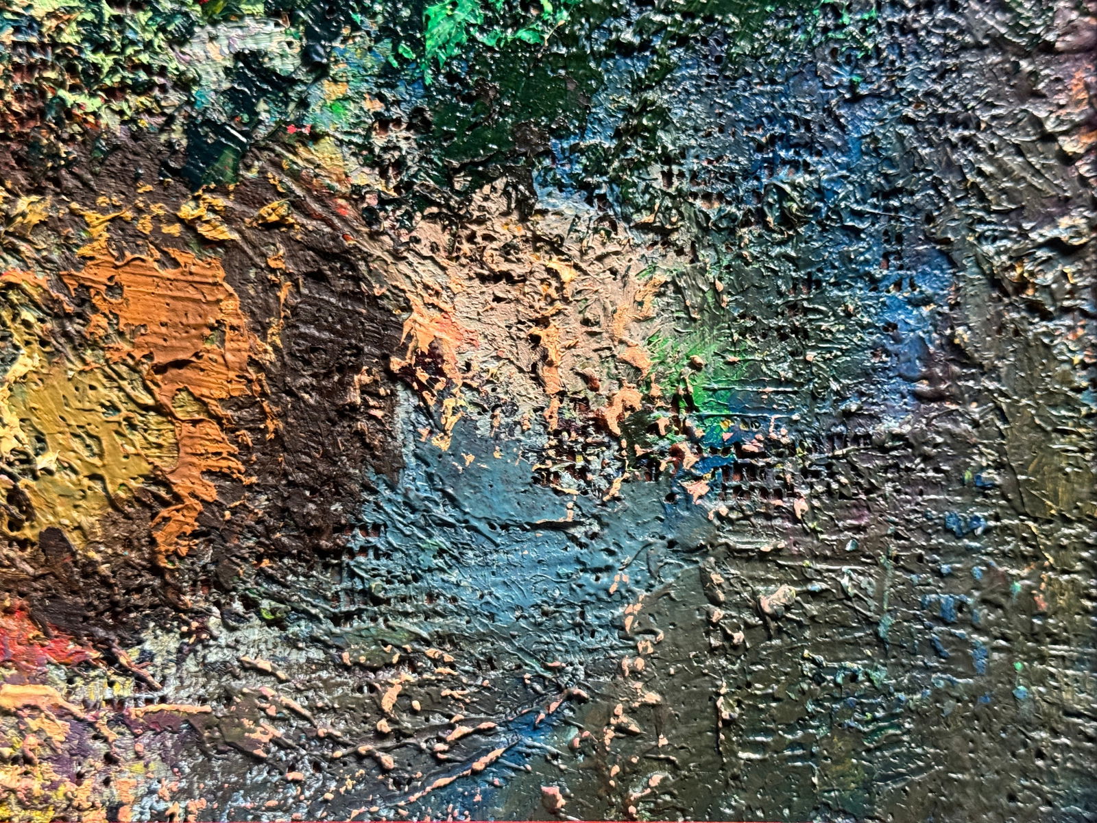 Oil painting with frame flowers K. Leonid - 6