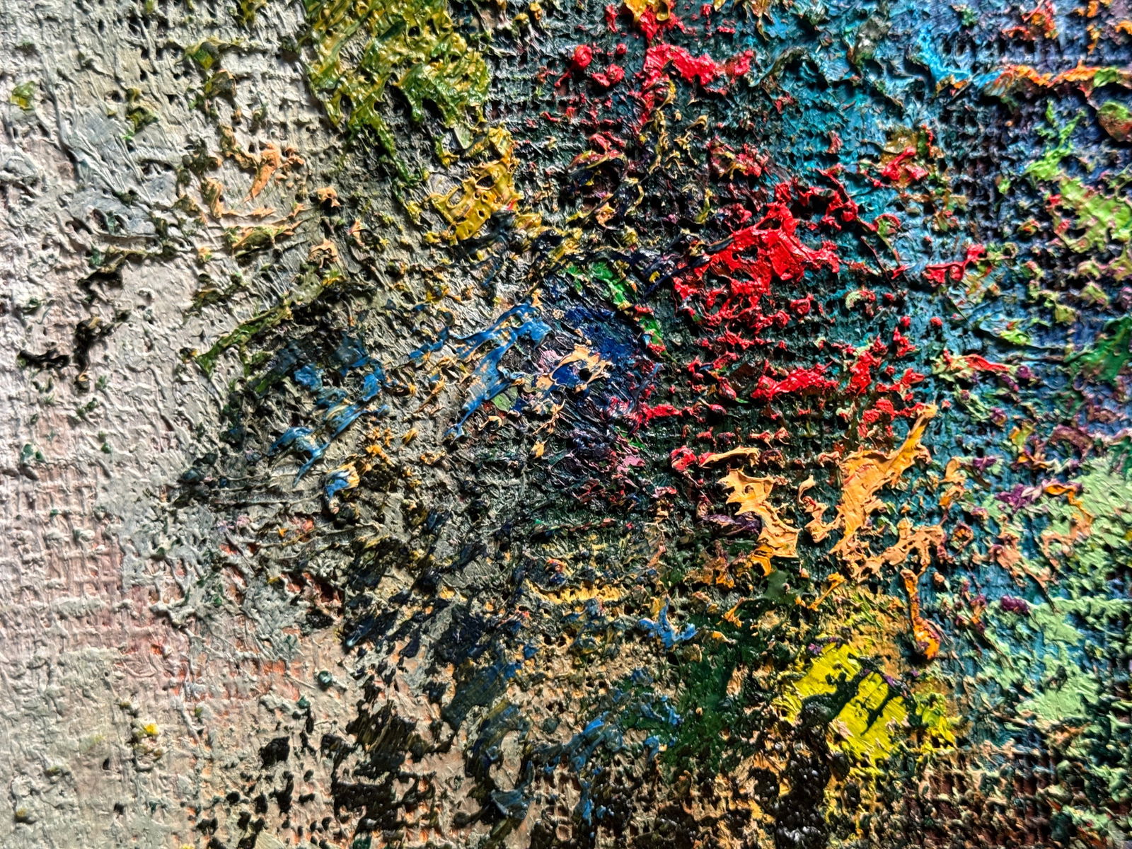 Oil painting with frame flowers K. Leonid - 8