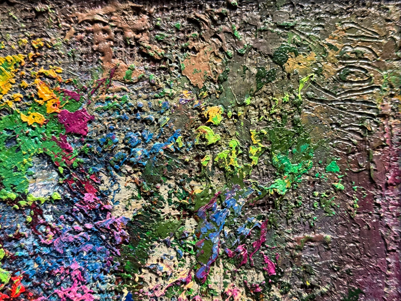 Oil painting with frame flowers K. Leonid - 9