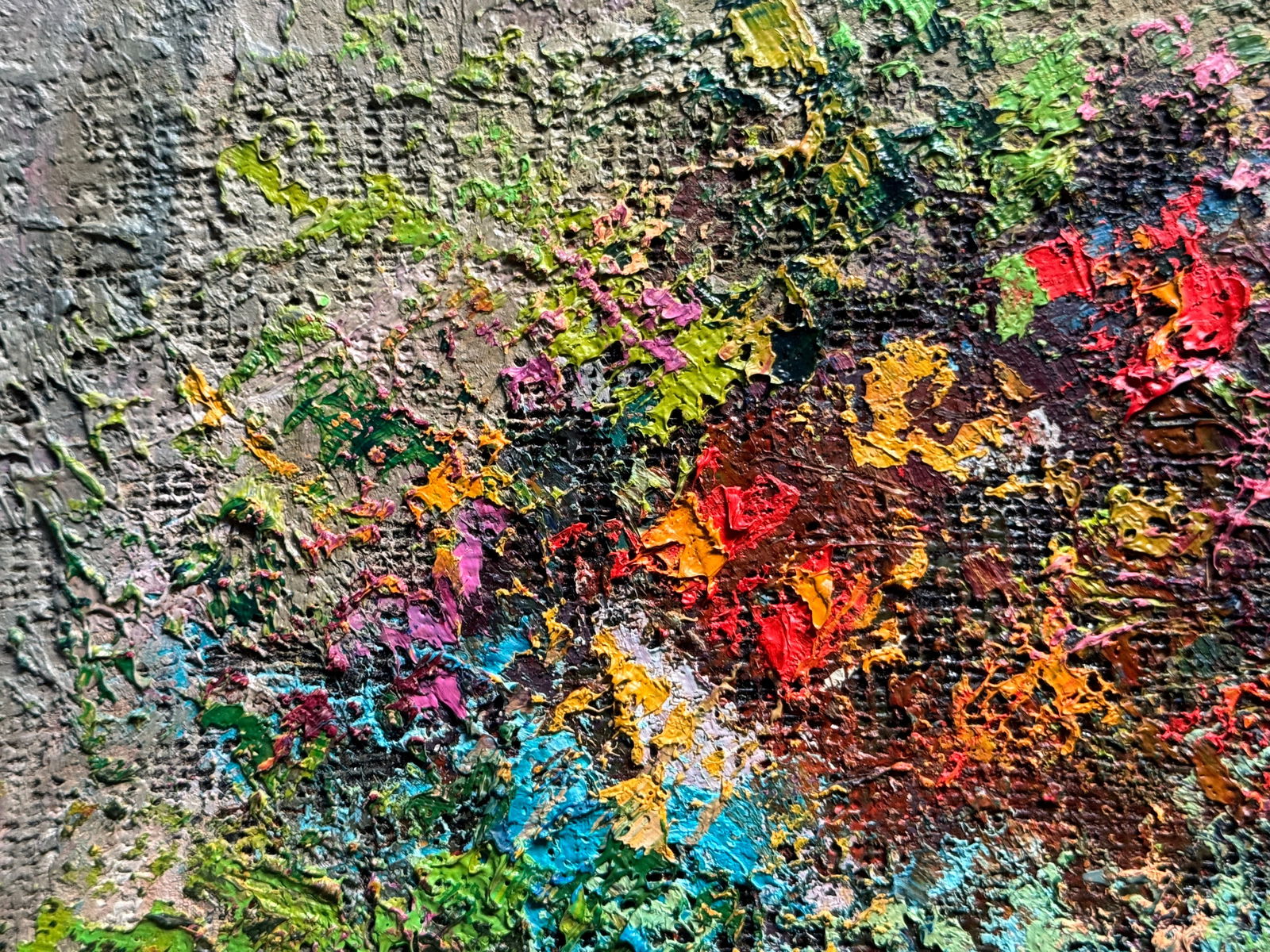 Oil painting with frame wildflowers K. Leonid - 3