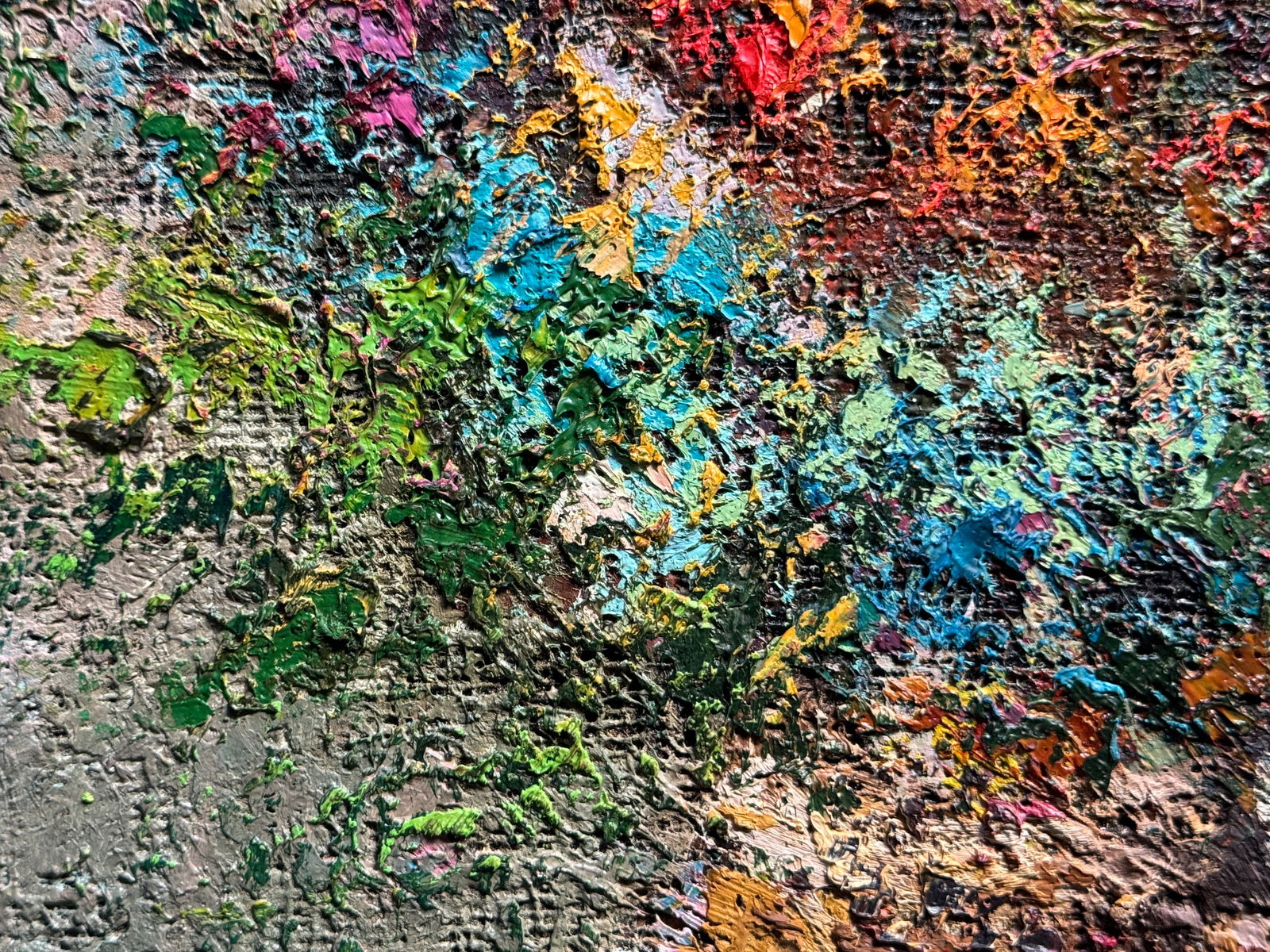 Oil painting with frame wildflowers K. Leonid - 4