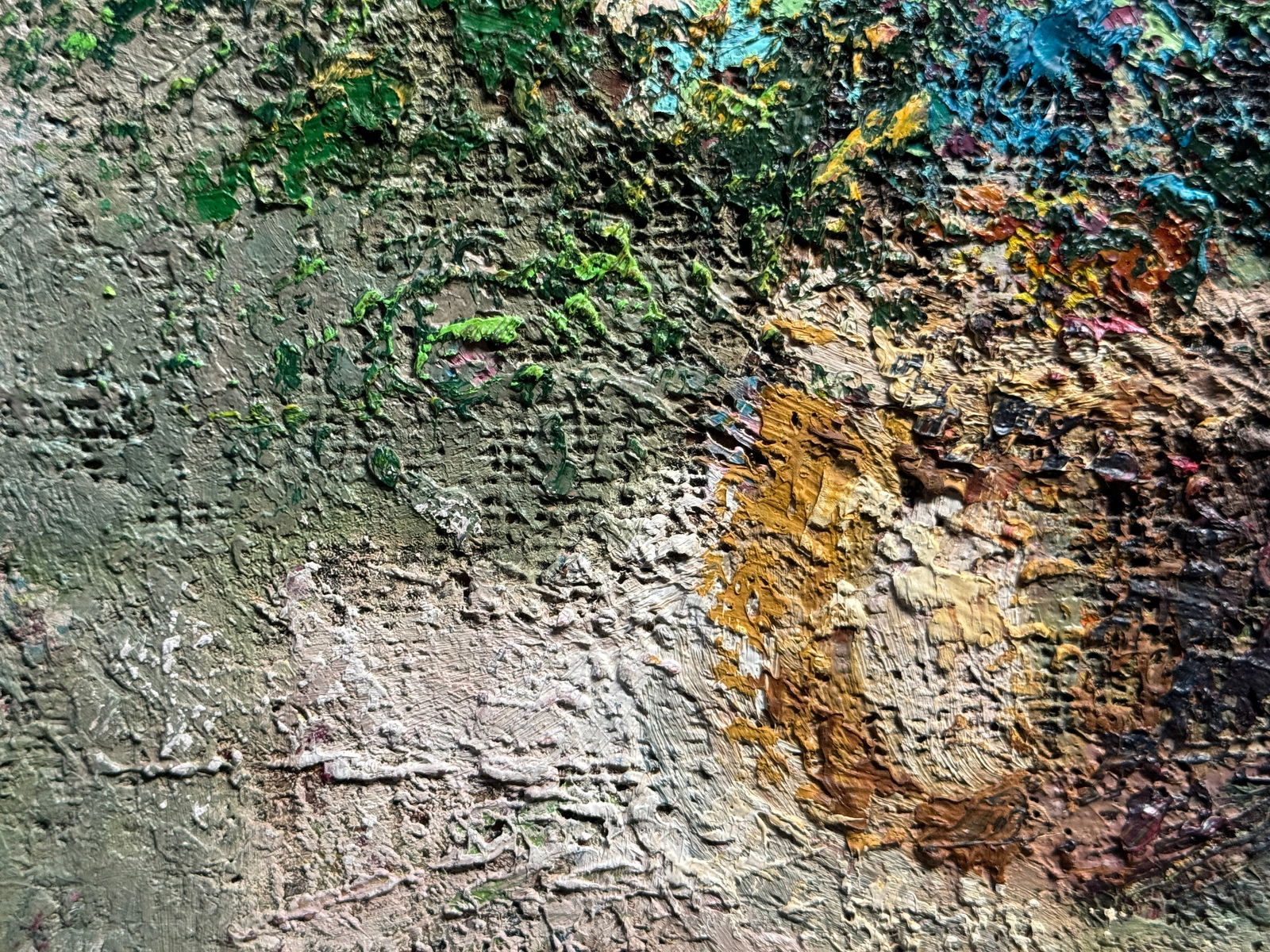 Oil painting with frame wildflowers K. Leonid - 5