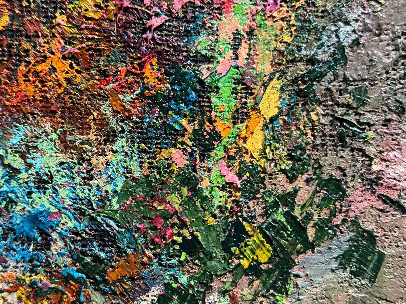 Oil painting with frame wildflowers K. Leonid - 7