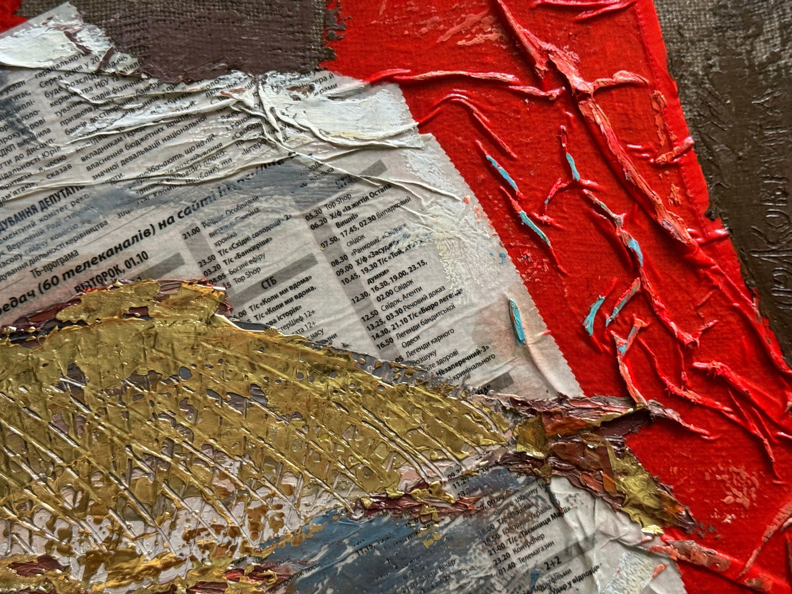 Oil painting with frame goldfish K. Leonid - 5