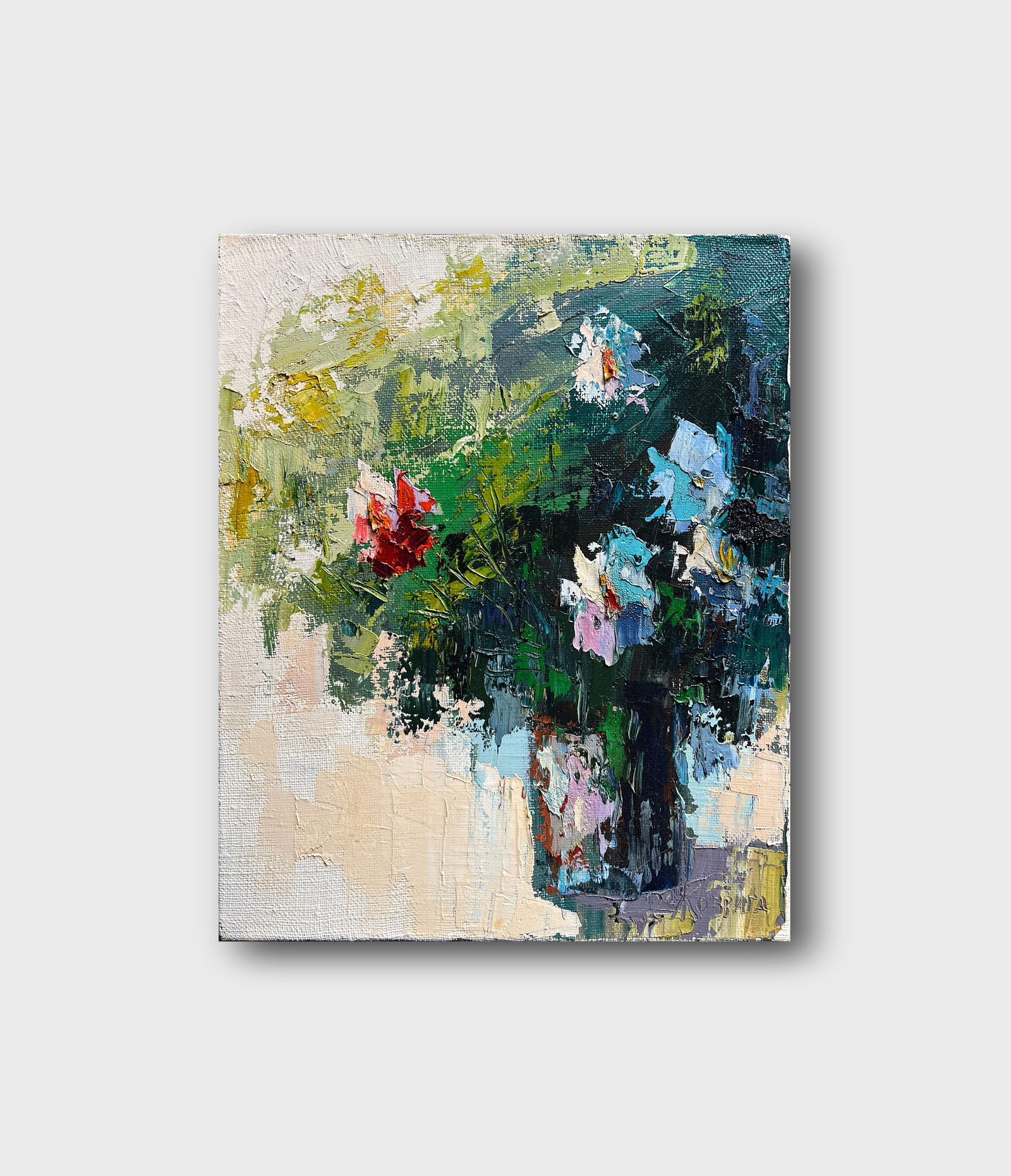 Oil painting with farme flowers K. Leonid - 11