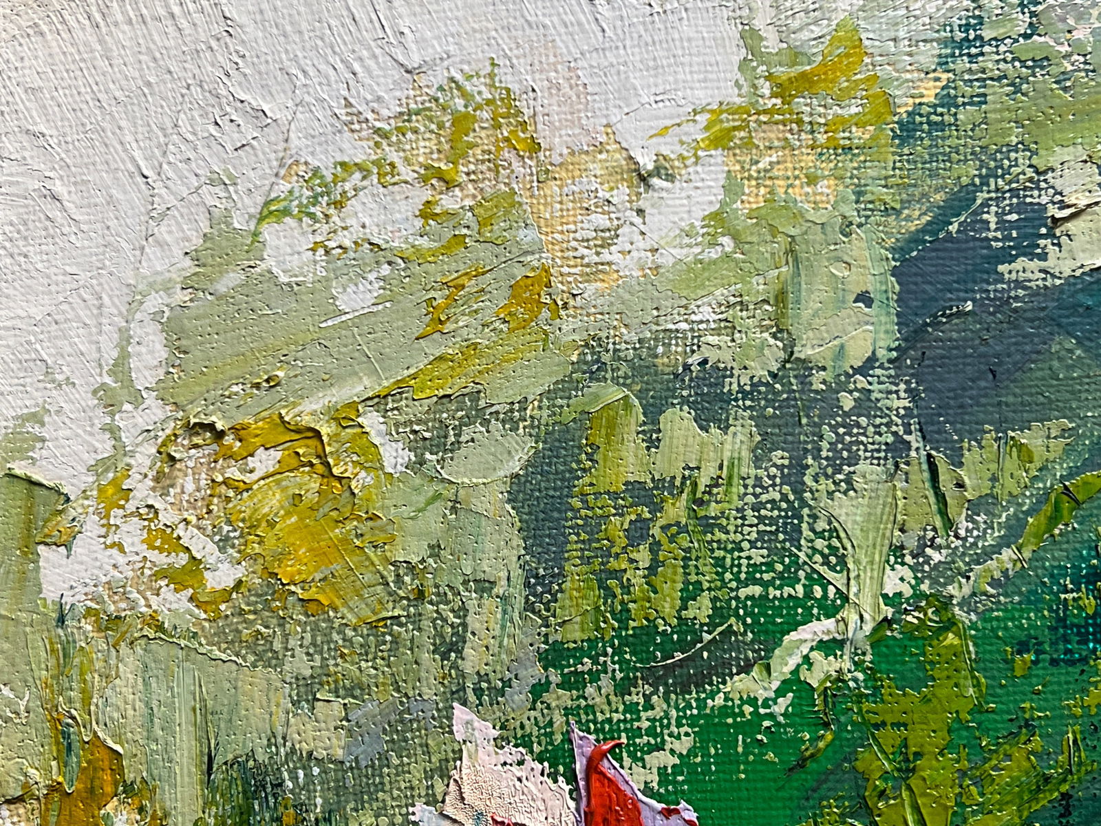 Oil painting with farme flowers K. Leonid - 2