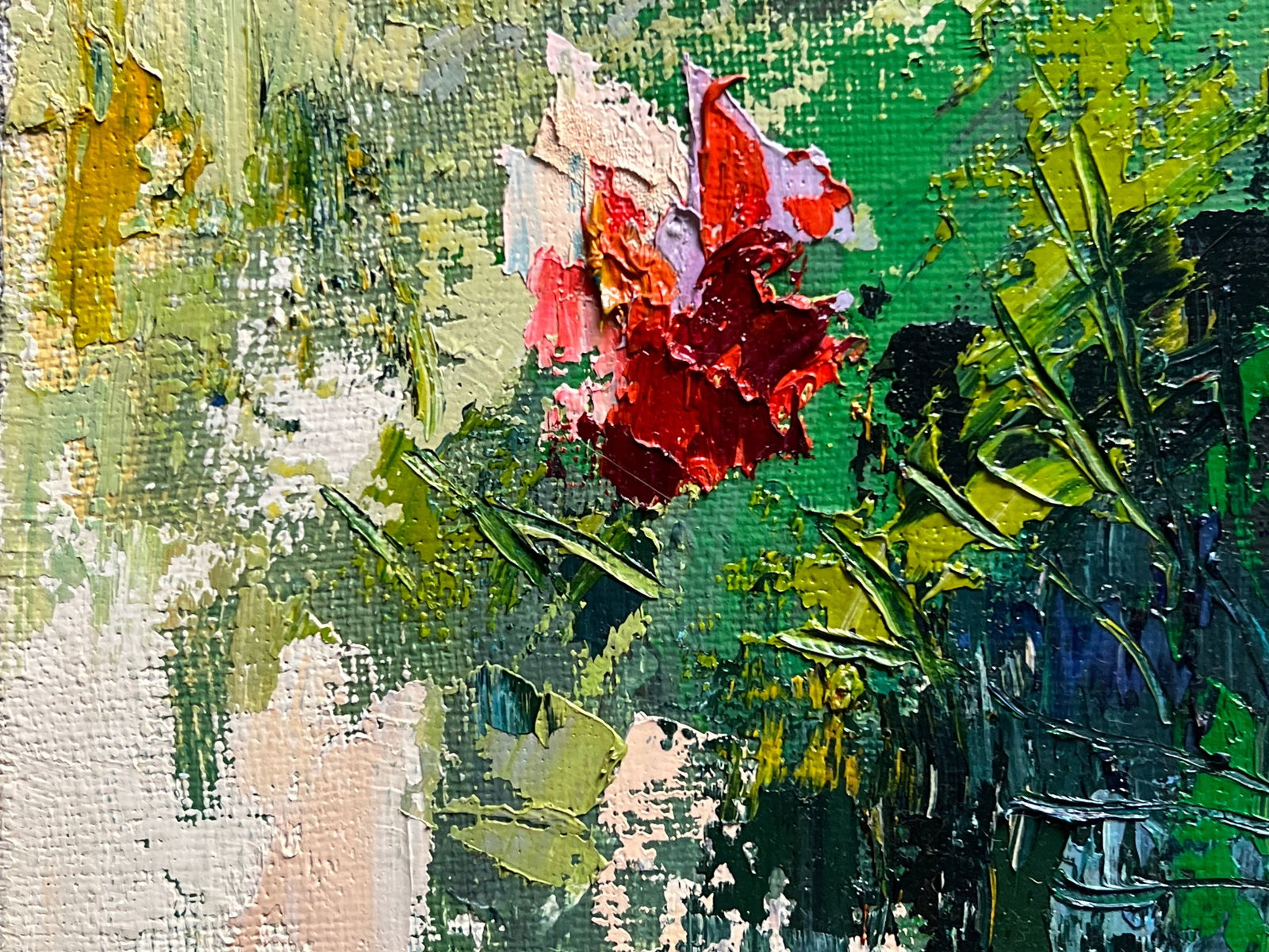 Oil painting with farme flowers K. Leonid - 3