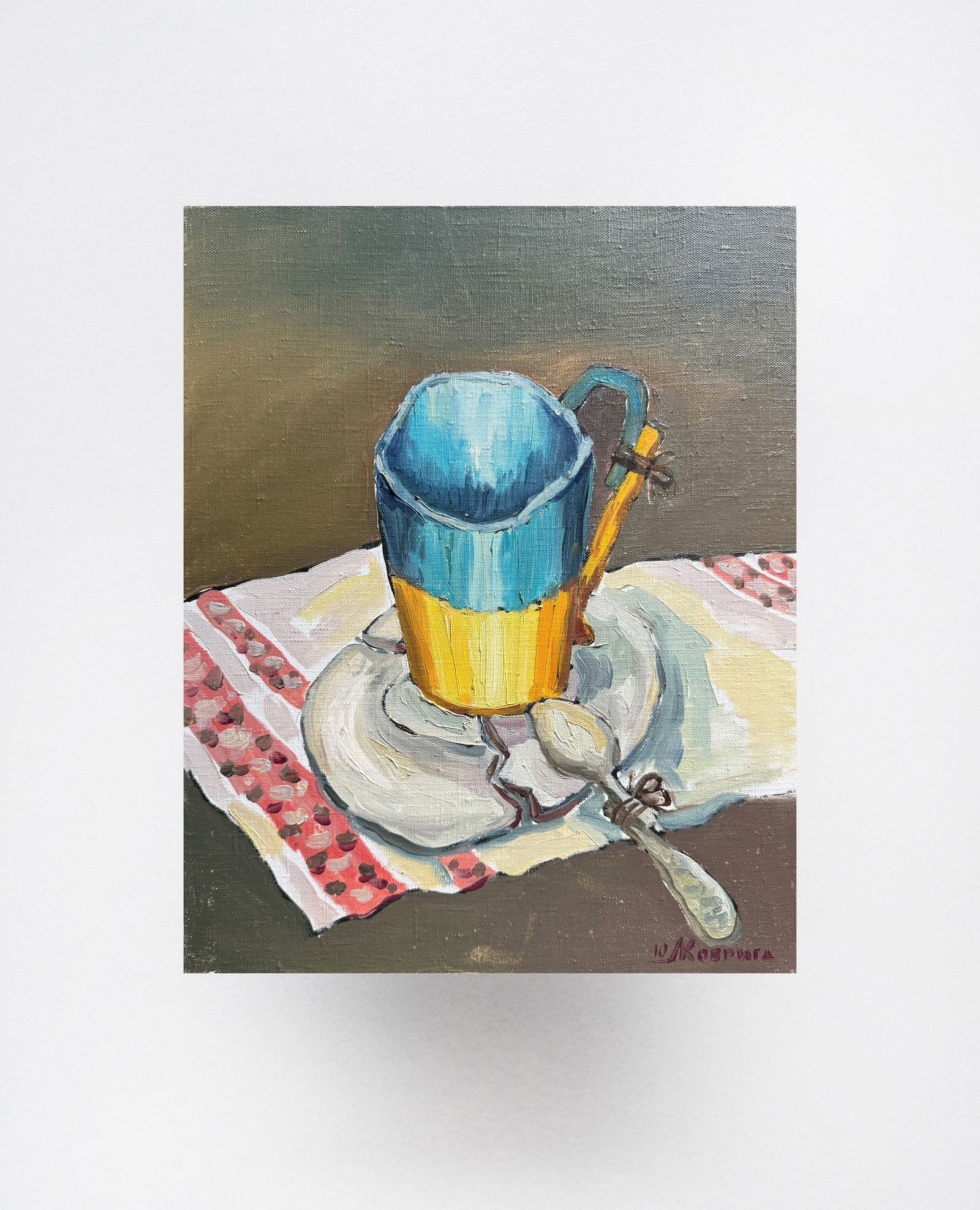 Oil painting with frame Ukrainian still life K. Leonid - 11