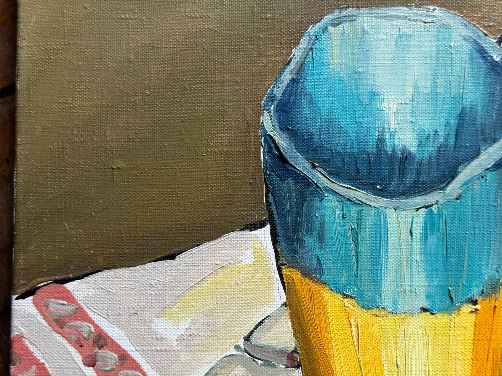 Oil painting with frame Ukrainian still life K. Leonid - 5