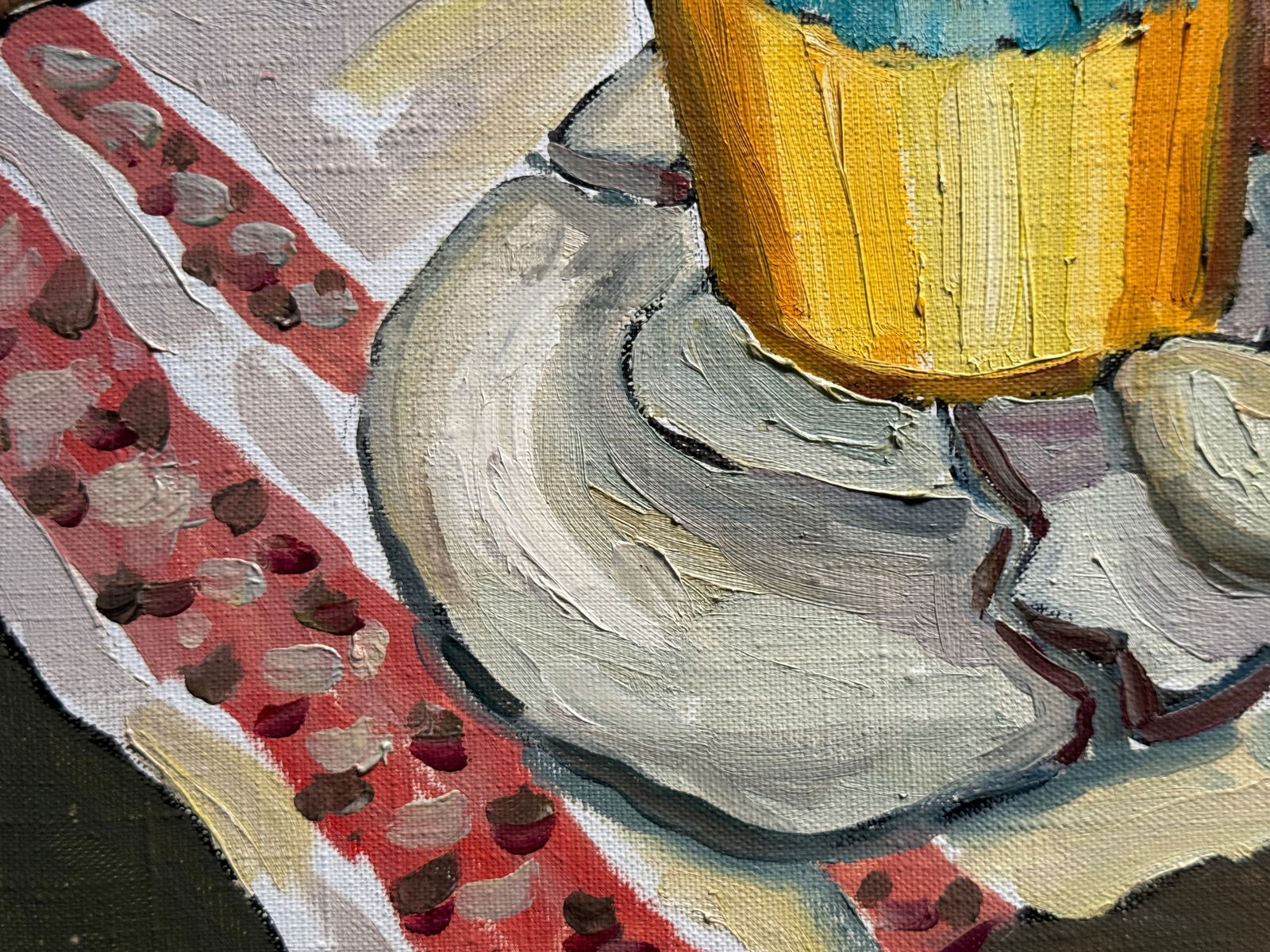 Oil painting with frame Ukrainian still life K. Leonid - 6