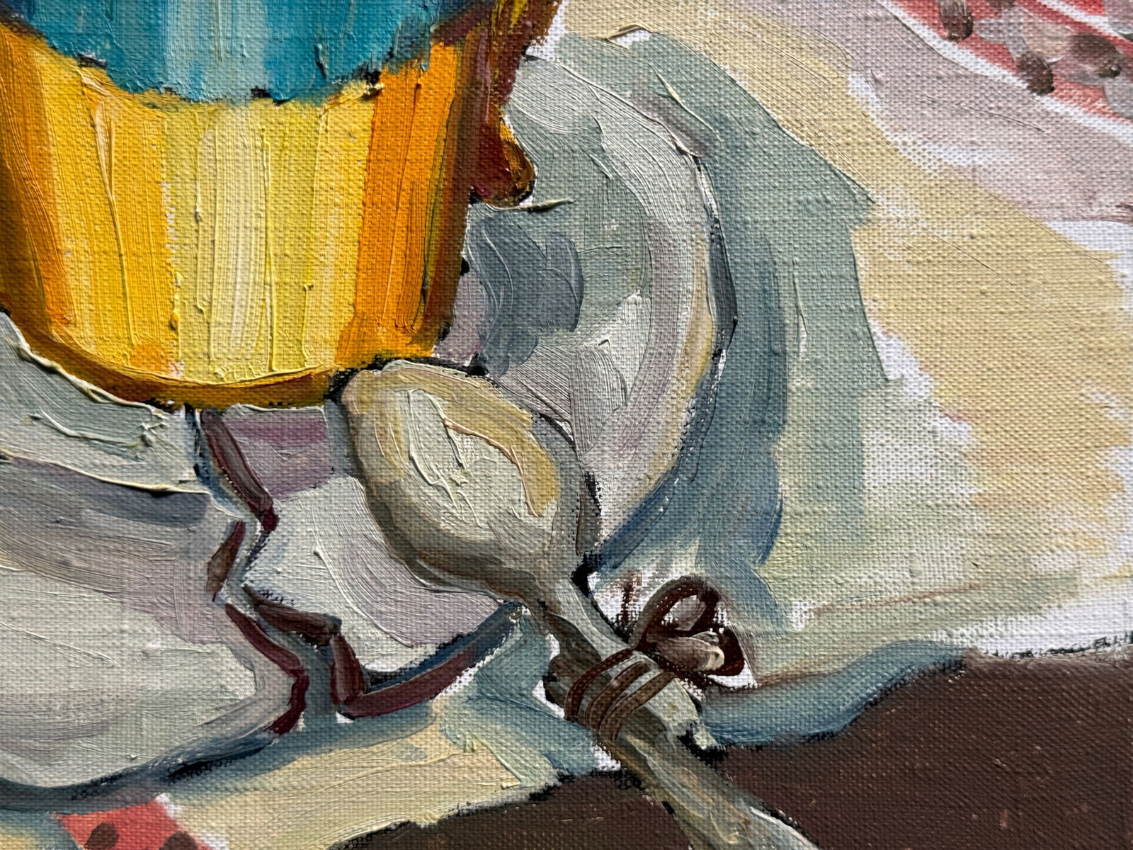 Oil painting with frame Ukrainian still life K. Leonid - 7