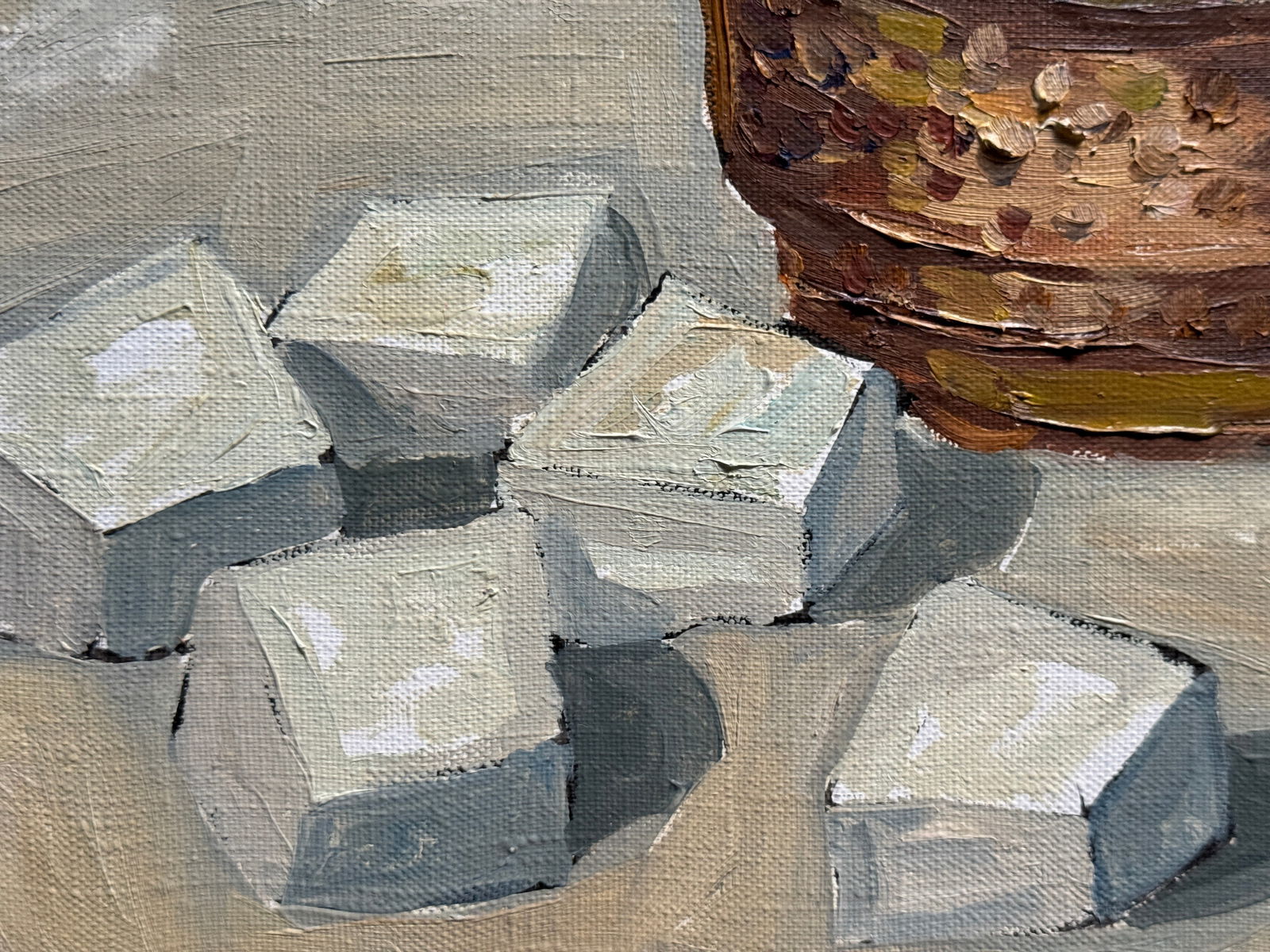 Oil painting with frame glass K. Leonid - 10