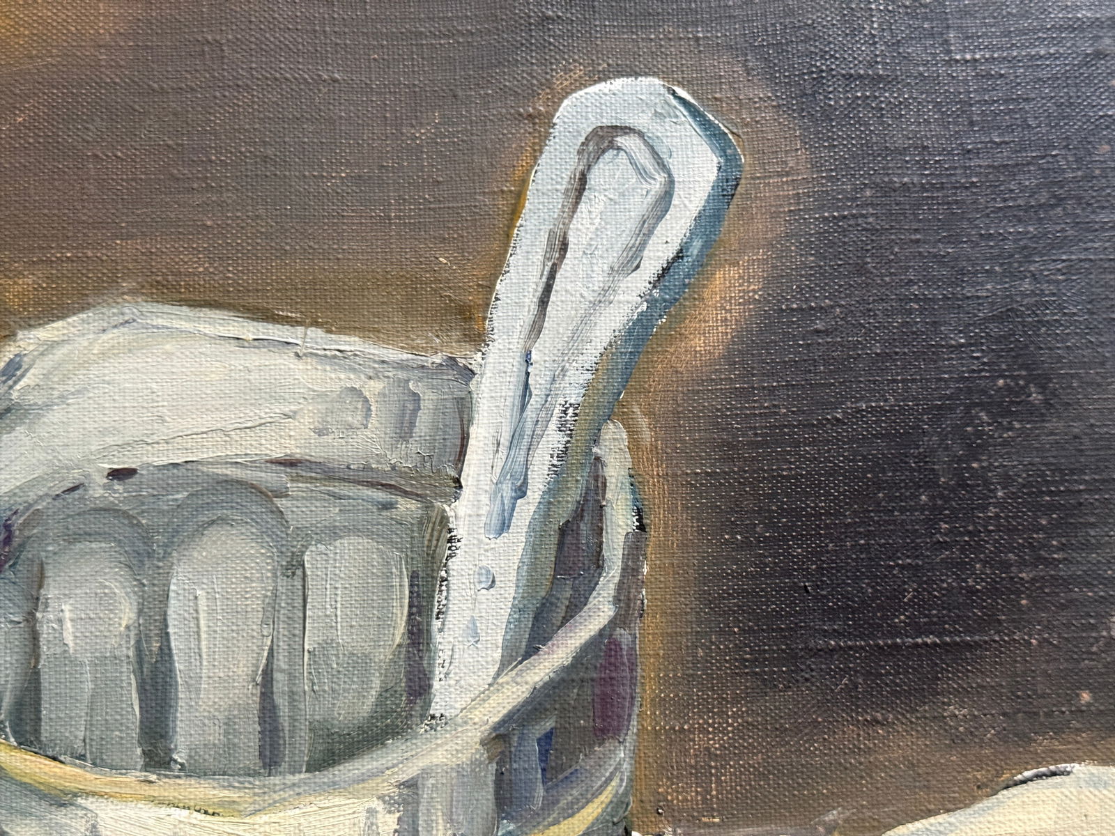 Oil painting with frame glass K. Leonid - 4